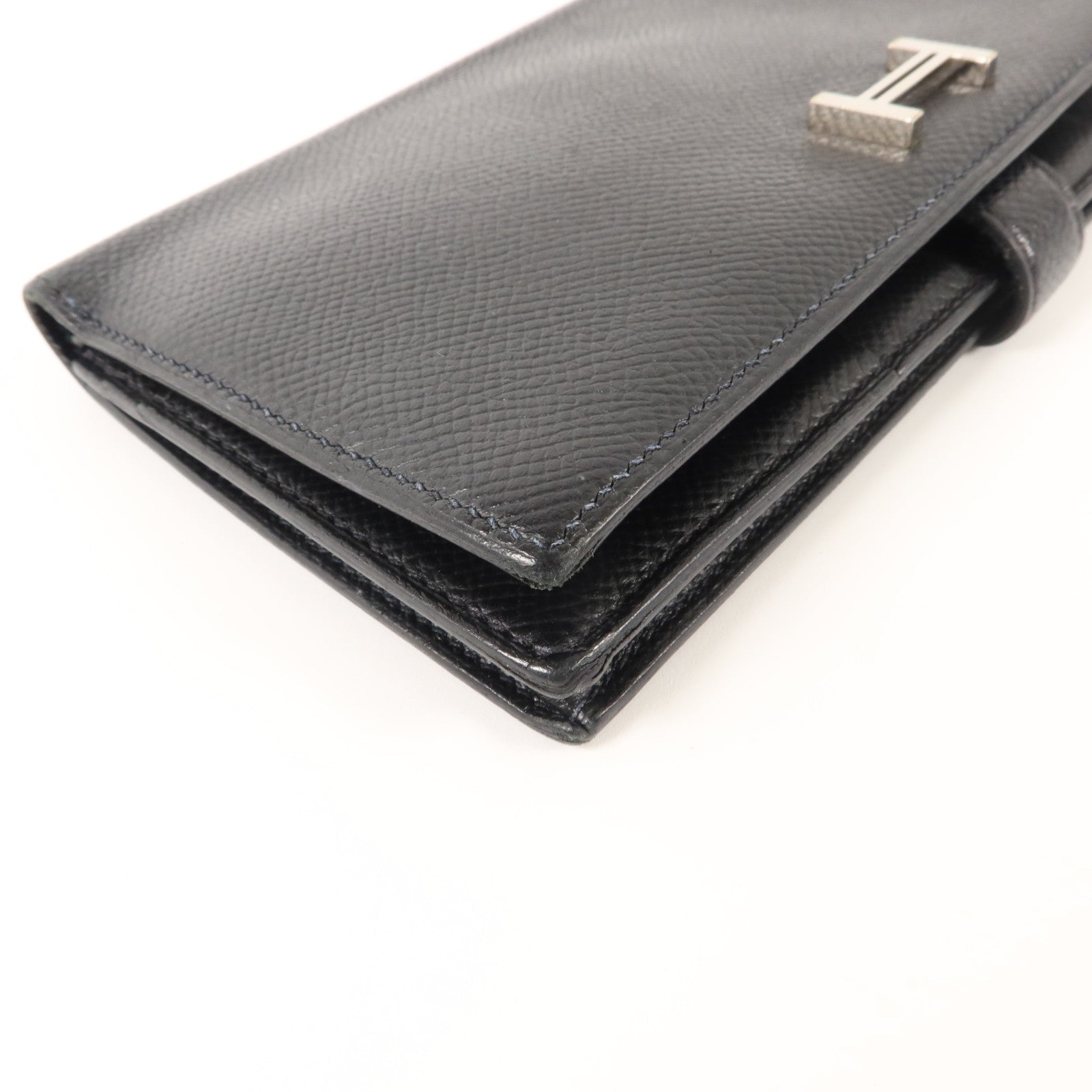 HERMES Epsom皮革Bearn Long Wallet長錢包Noir