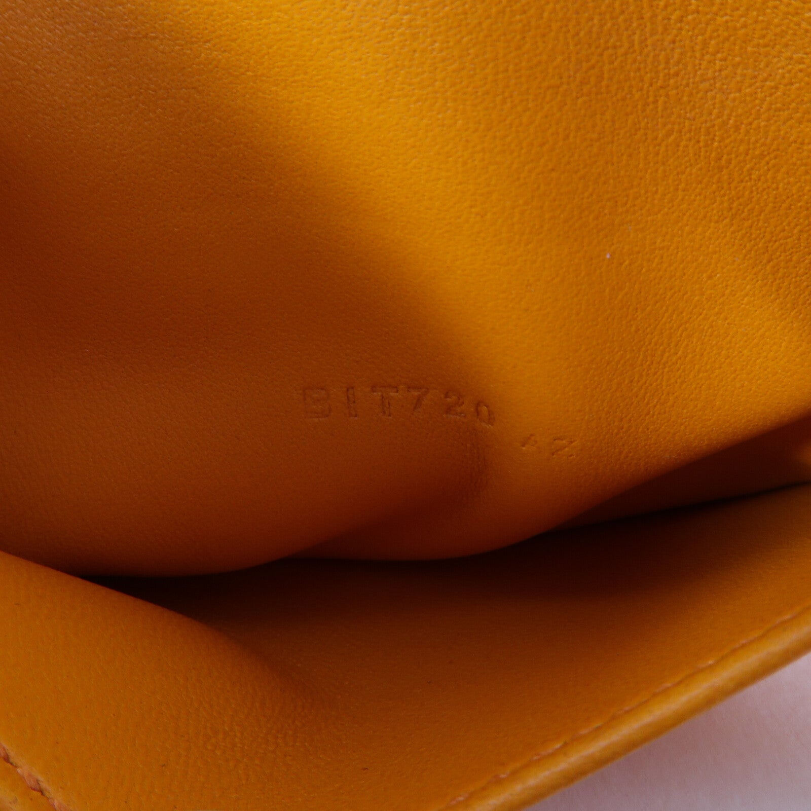 HERMES Chevre皮革Mini Bolide手挽肩背兩用袋Orange