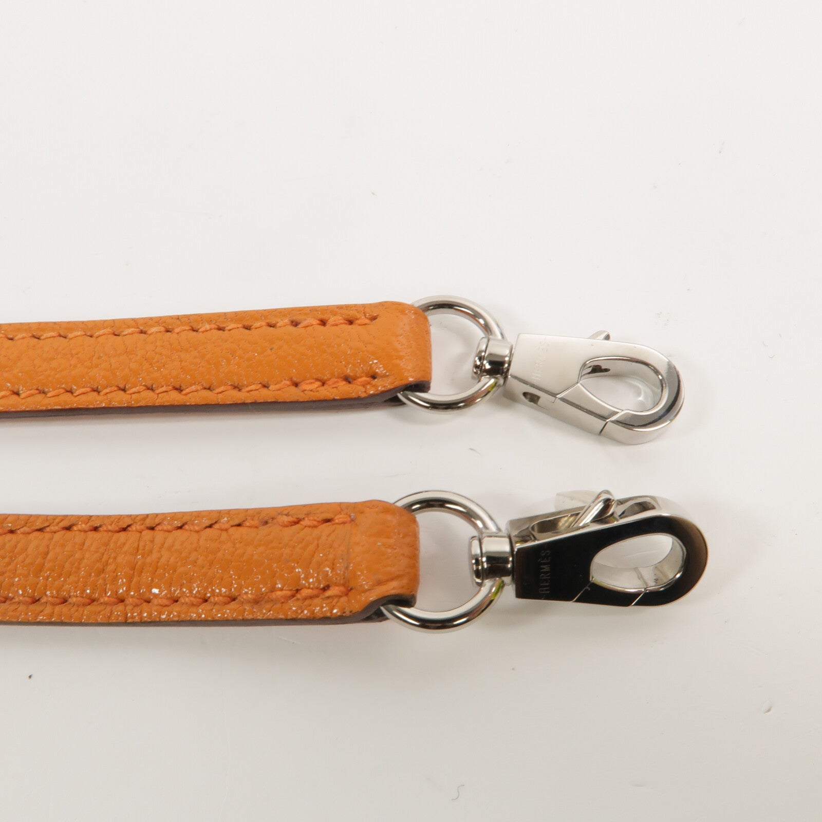 HERMES Chevre皮革Mini Bolide手挽肩背兩用袋Orange