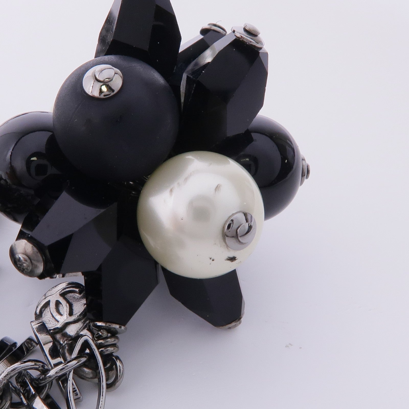 CHANEL PVC/金屬Belt銀扣皮帶