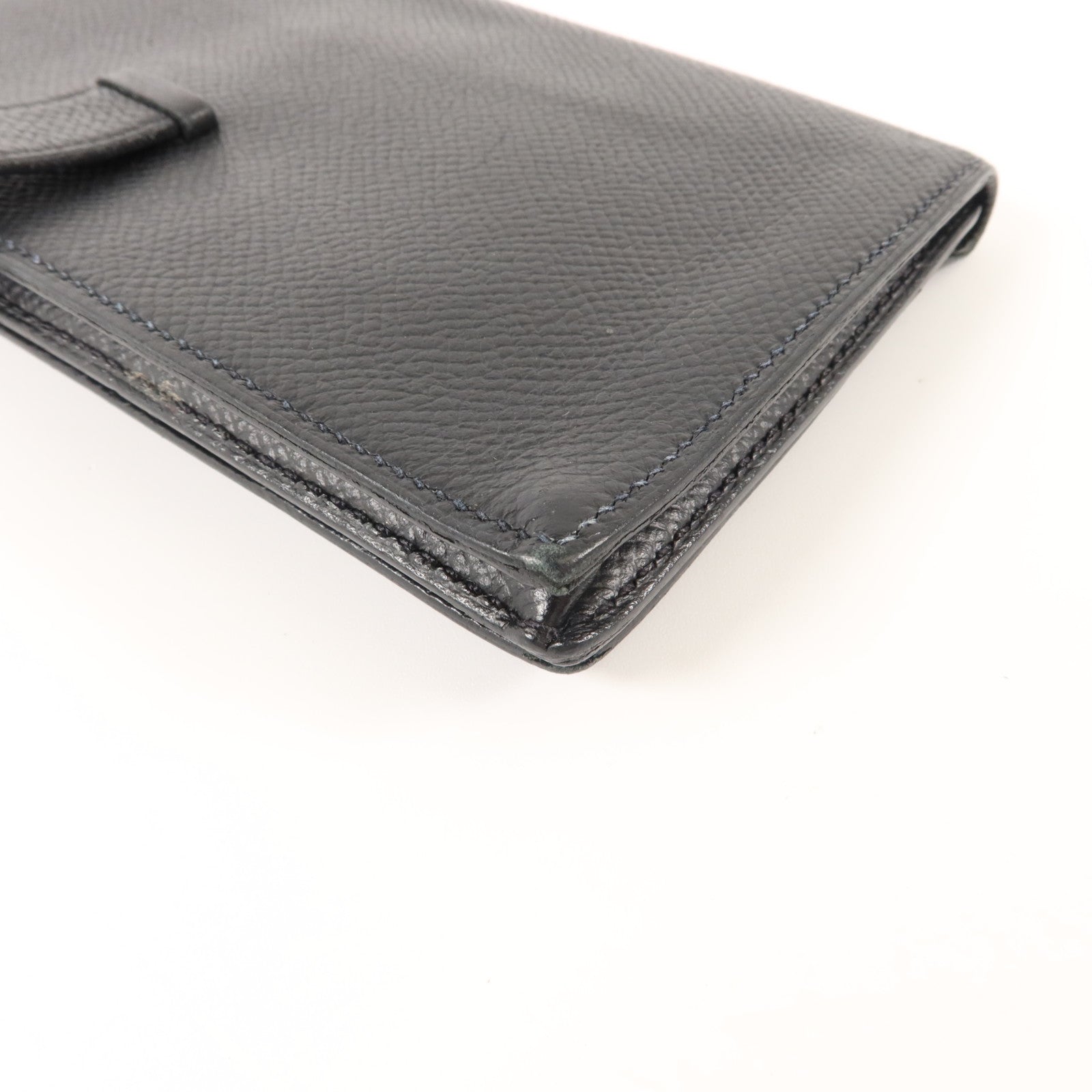 HERMES Epsom皮革Bearn Long Wallet長錢包Noir
