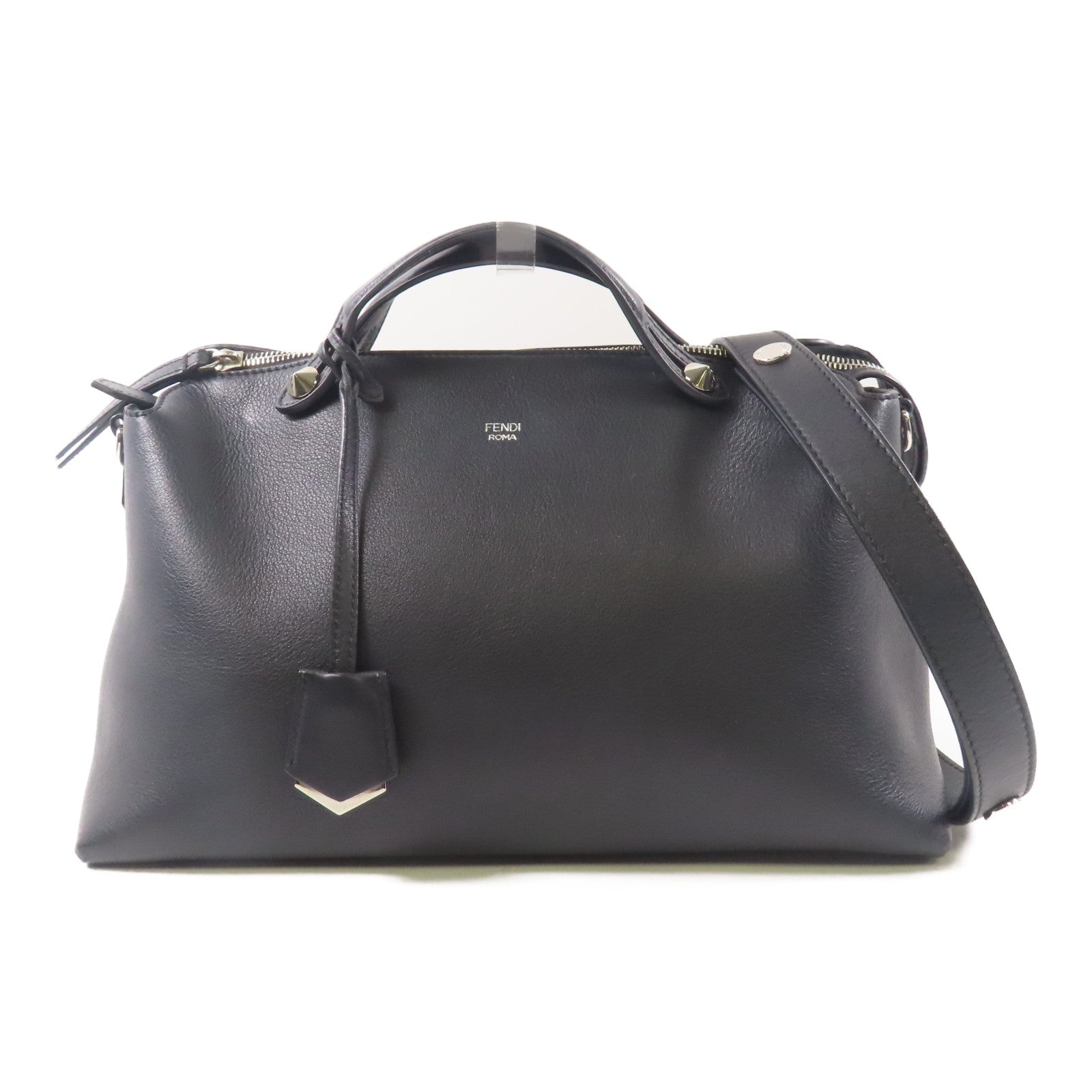 FENDI 牛皮皮革By The Way銀扣手挽肩背兩用袋