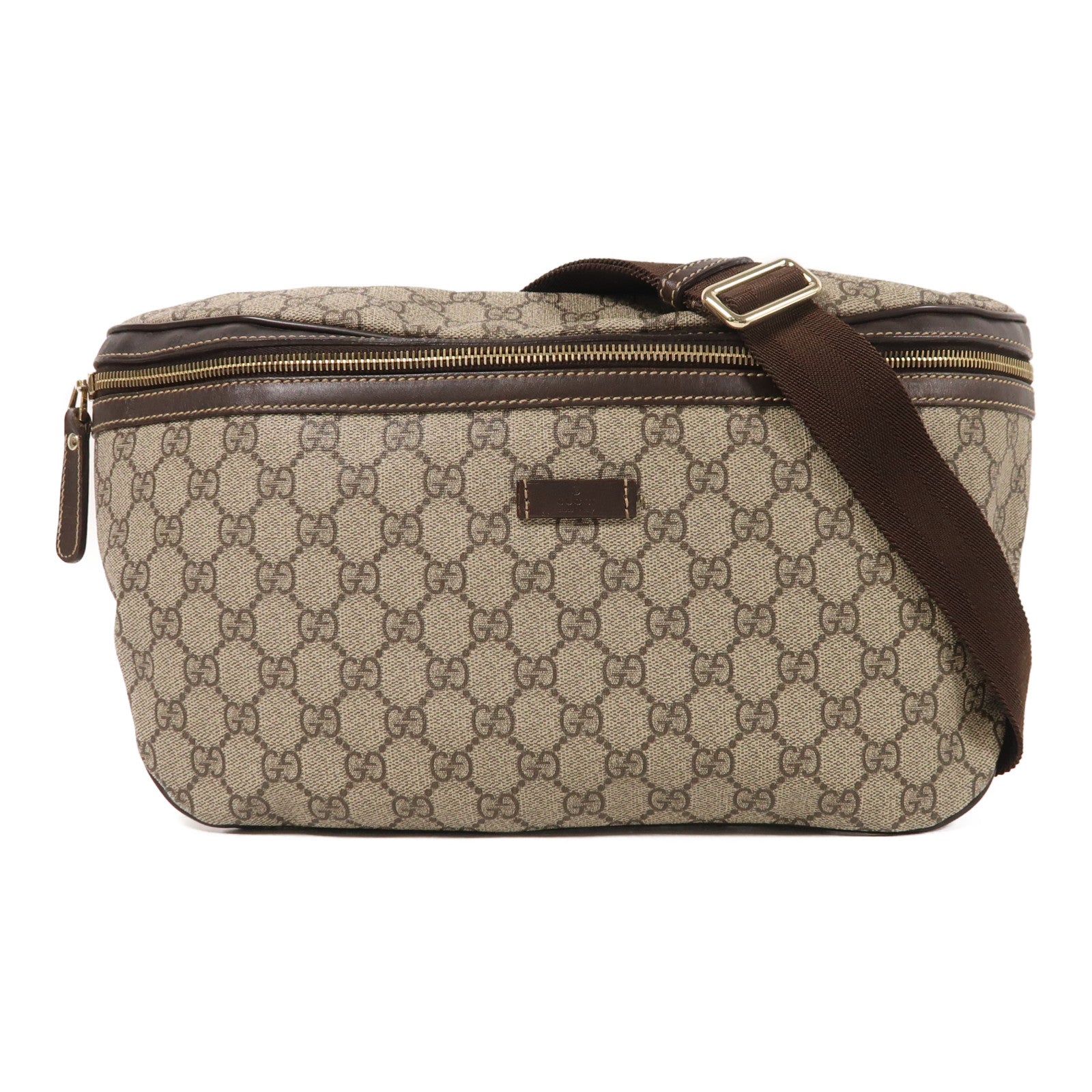 GUCCI 塗層帆布Waist Bag金扣腰包