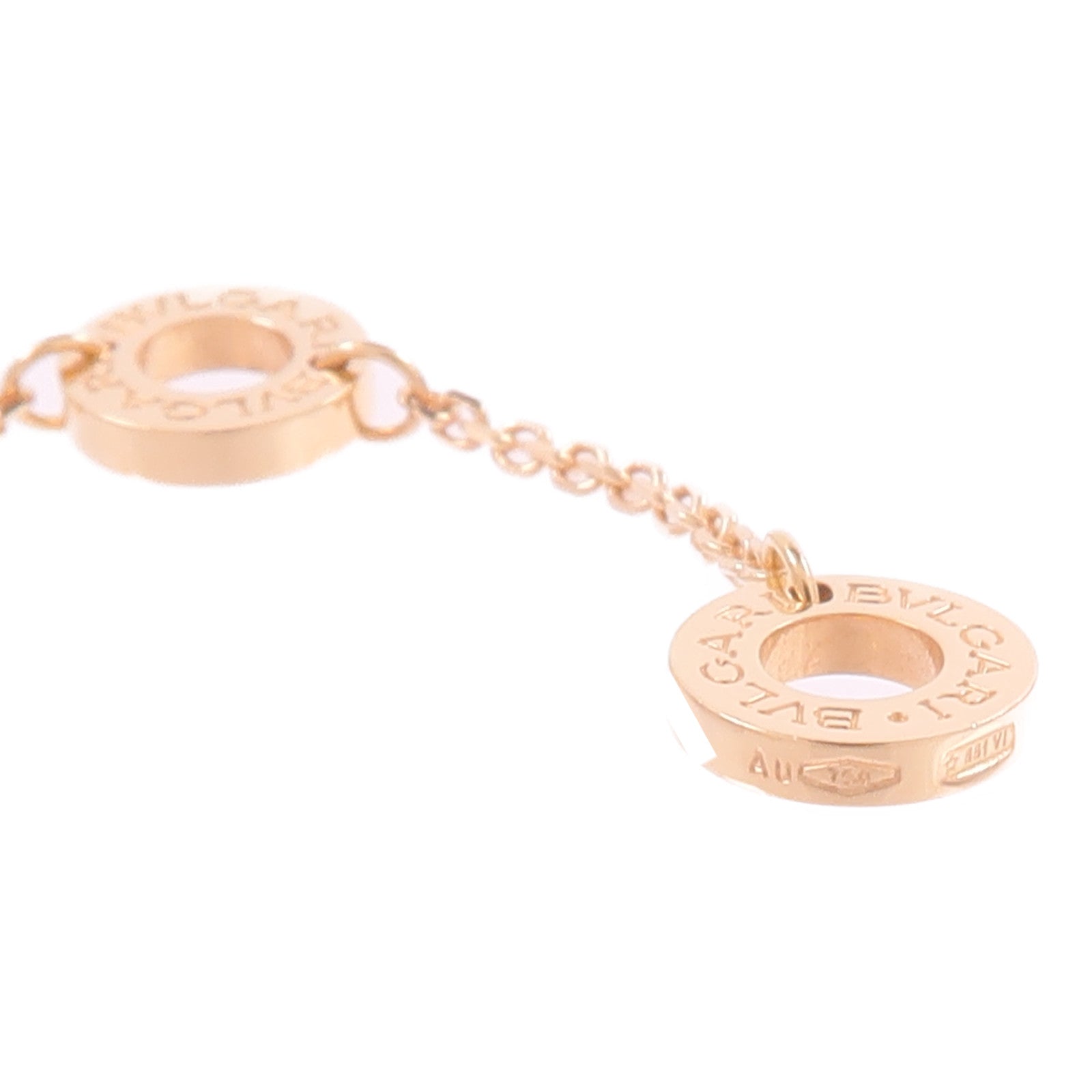 BVLGARI 18K玫瑰金Divas Dream鑽石項鍊