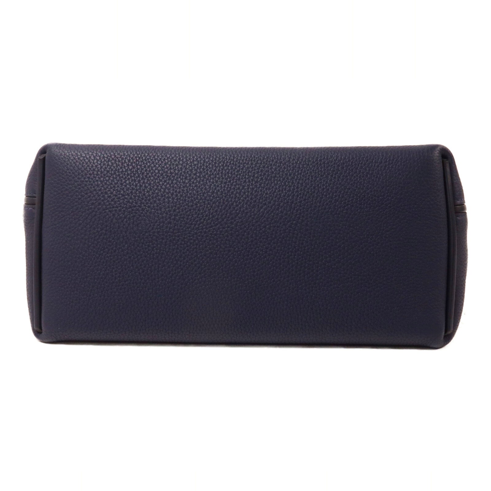 HERMES Clemence皮革/Swift皮革24/24 29cm手挽肩背兩用袋Bleu Indigo/Bordraux