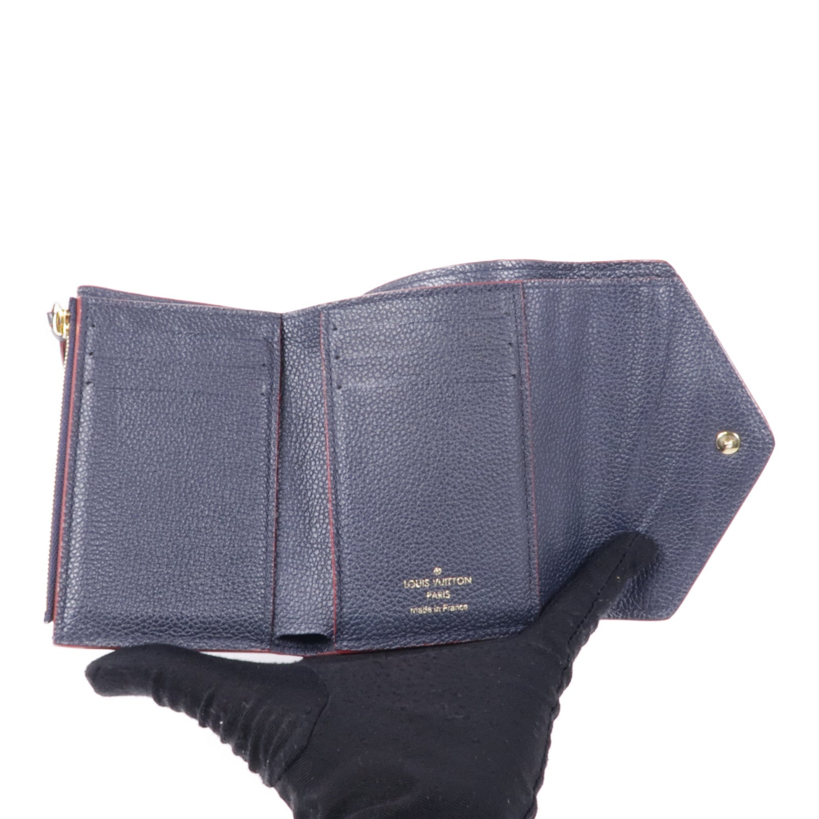 LOUIS VUITTON Monogram Empreinte Wallet金扣錢包