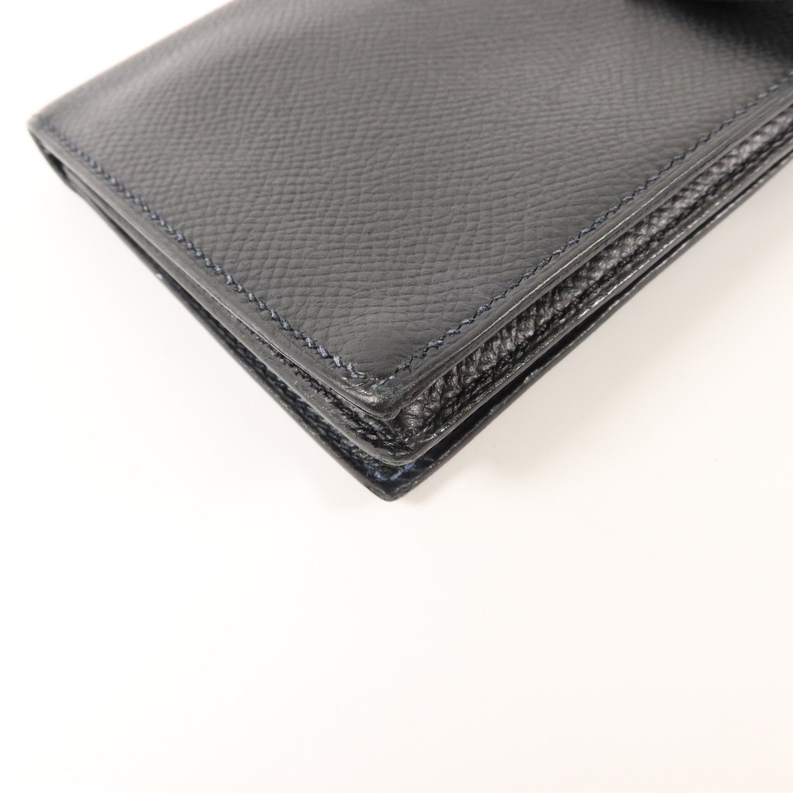 HERMES Epsom皮革Bearn Long Wallet長錢包Noir