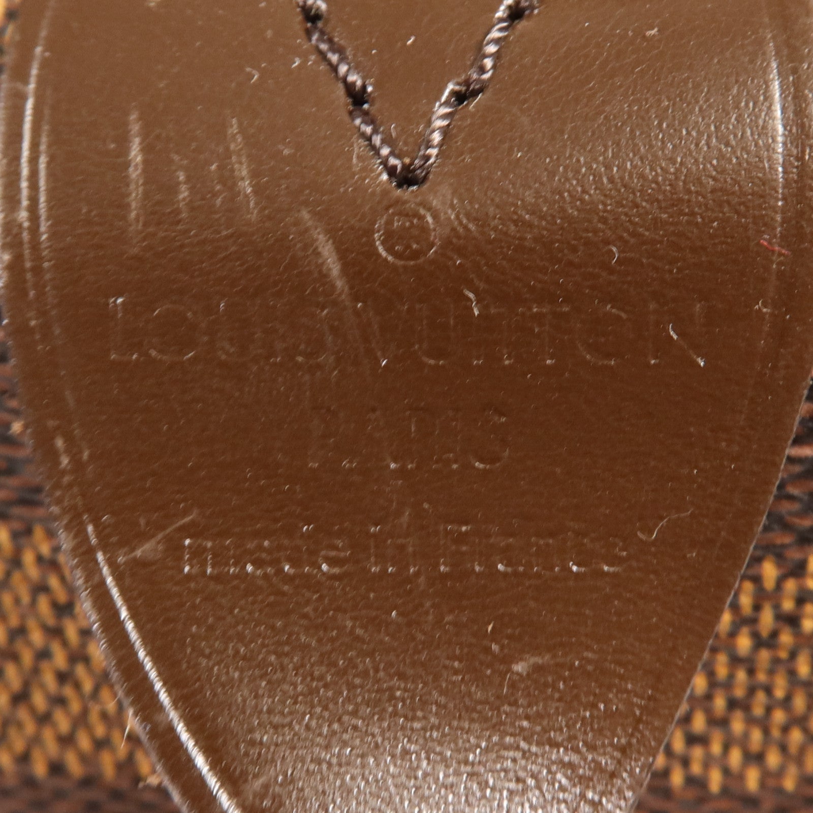 LOUIS VUITTON Damier Speedy 30金扣手挽袋