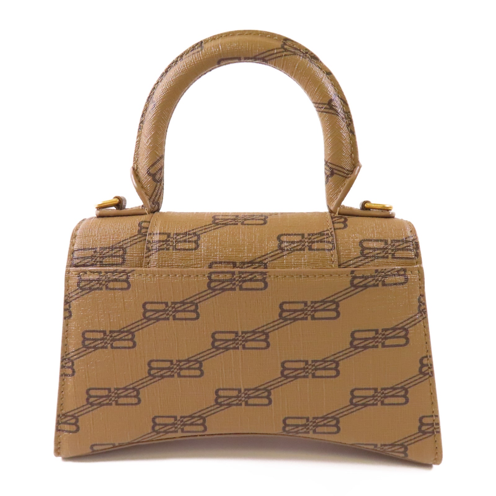 BALENCIAGA 牛皮皮革Hourglass Top Handle金扣手挽肩背兩用袋