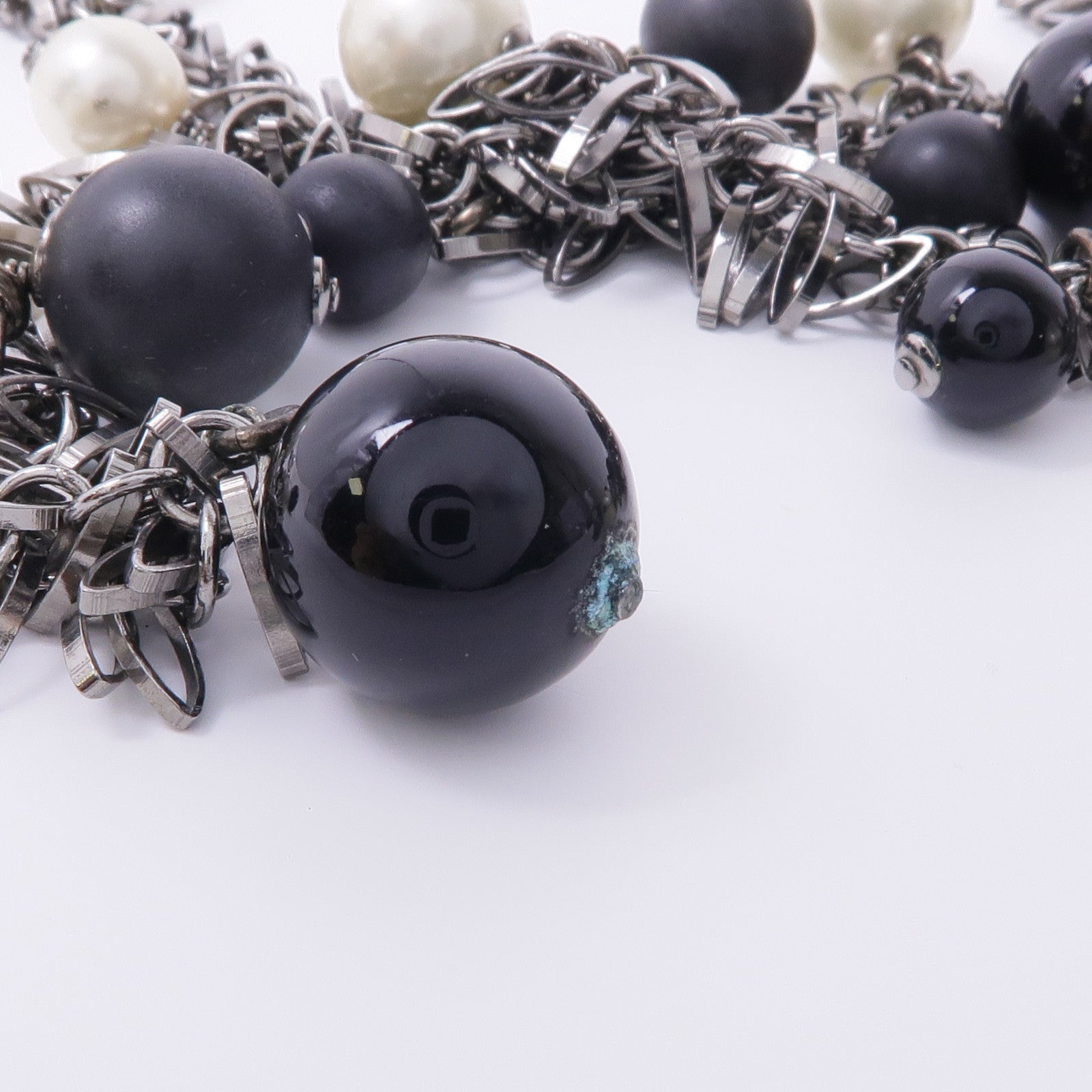 CHANEL PVC/金屬Belt銀扣皮帶