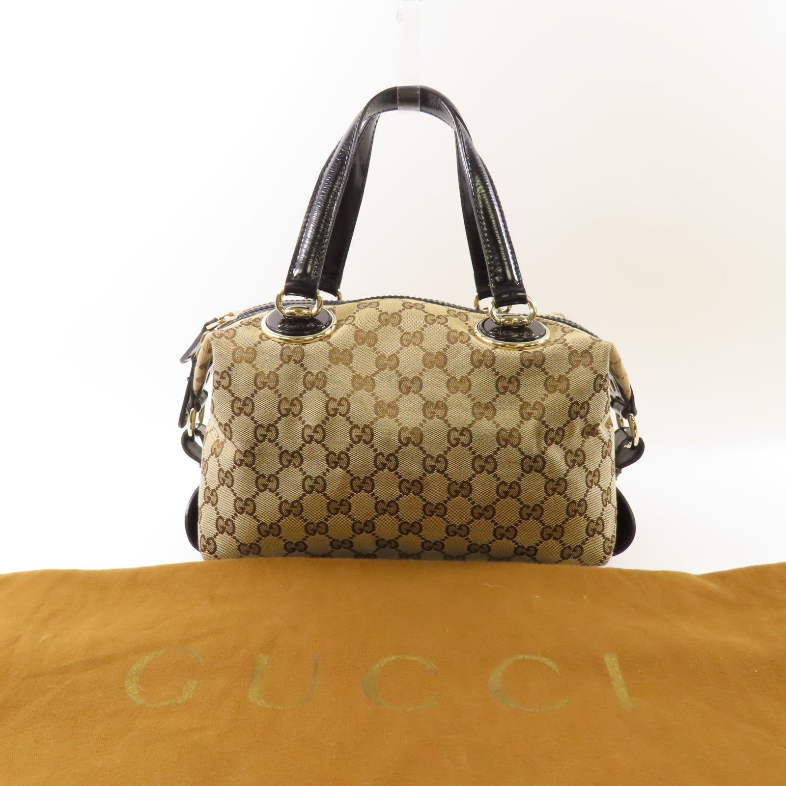 GUCCI 帆布Handbag金扣手挽袋