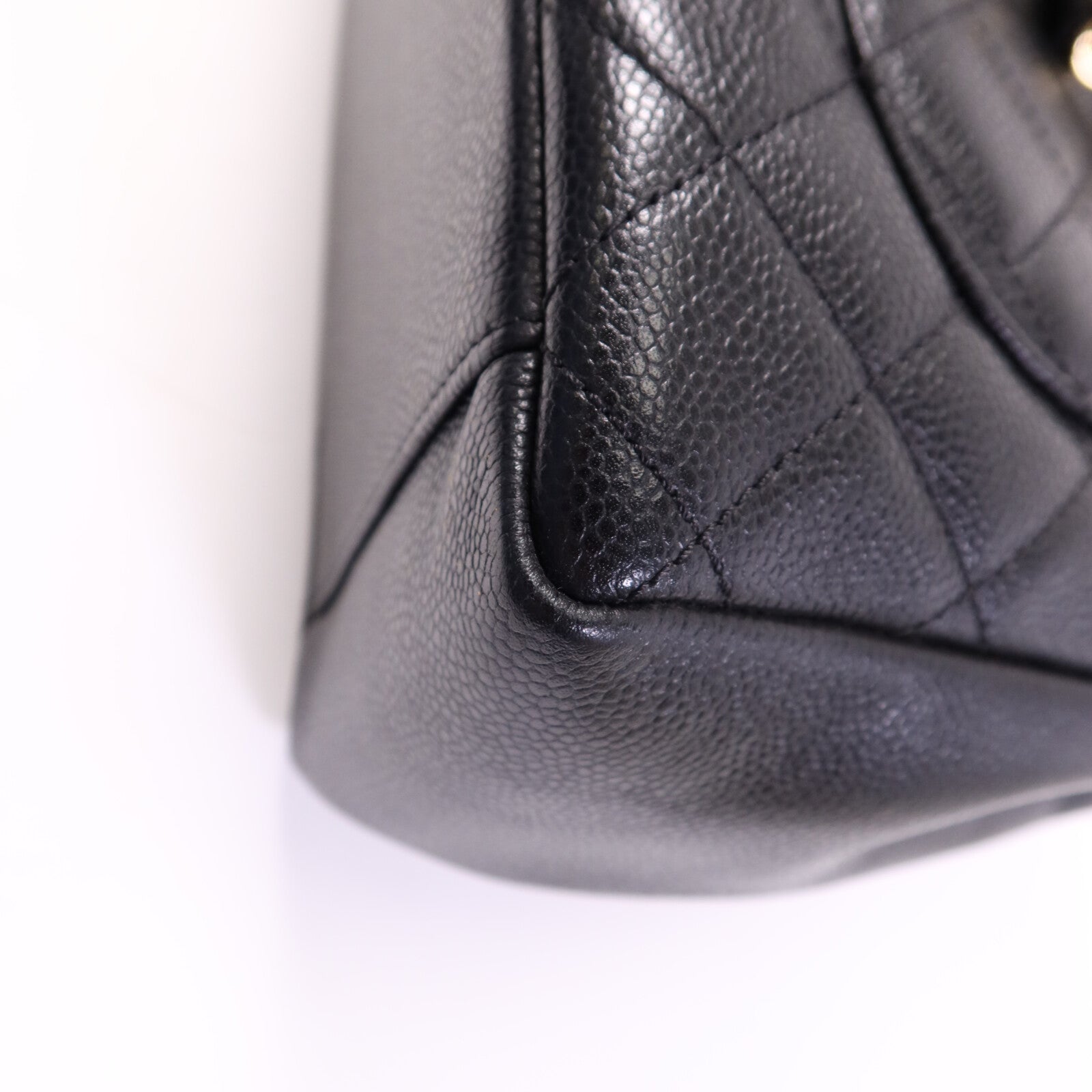 CHANEL 牛皮皮革GST Grand Shopping Tote Bag金扣鏈帶手挽袋