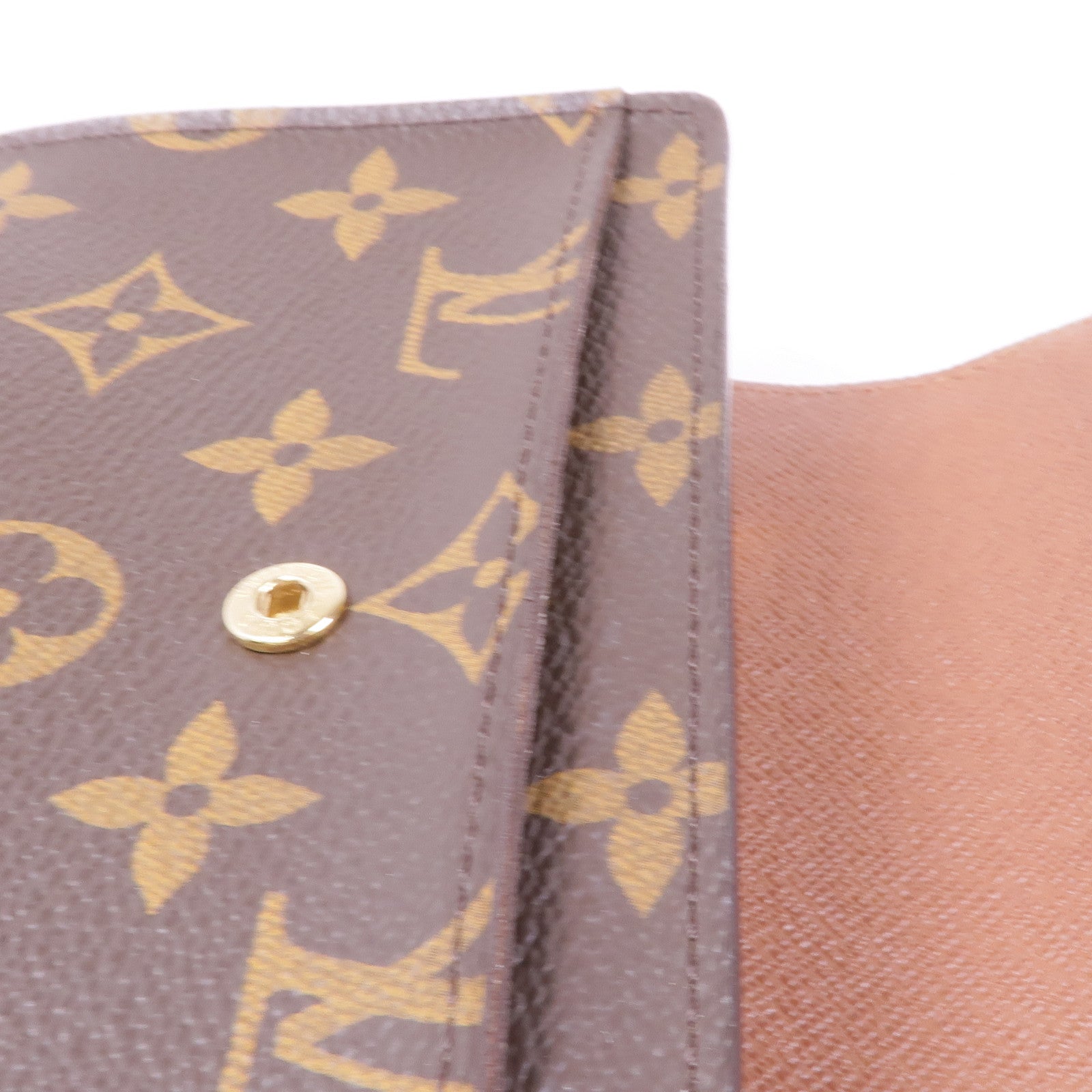 LOUIS VUITTON Monogram Portefeuille Alexandra Wallet金扣錢包
