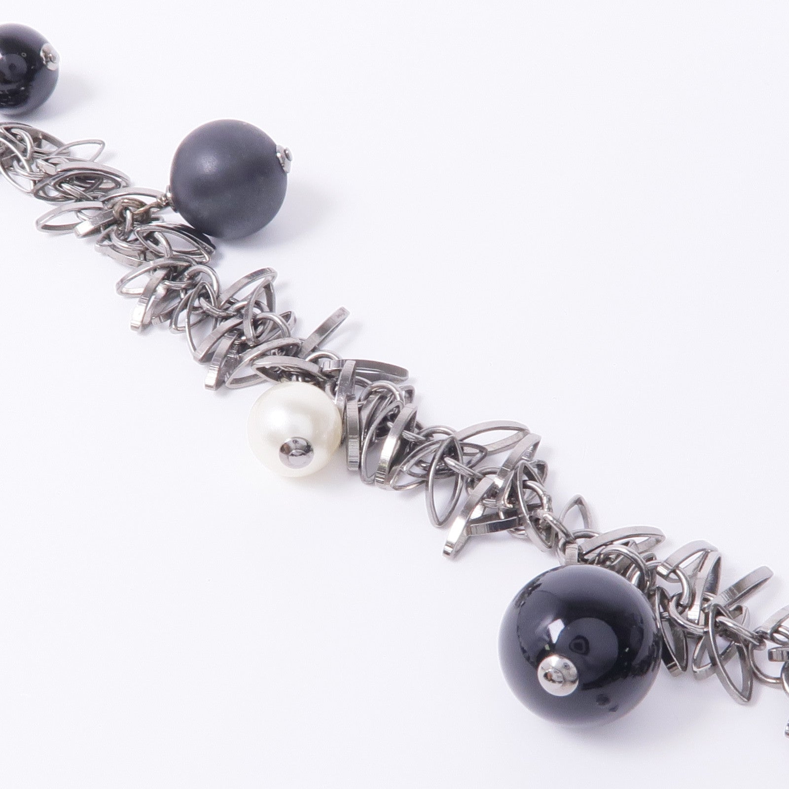 CHANEL PVC/金屬Belt銀扣皮帶