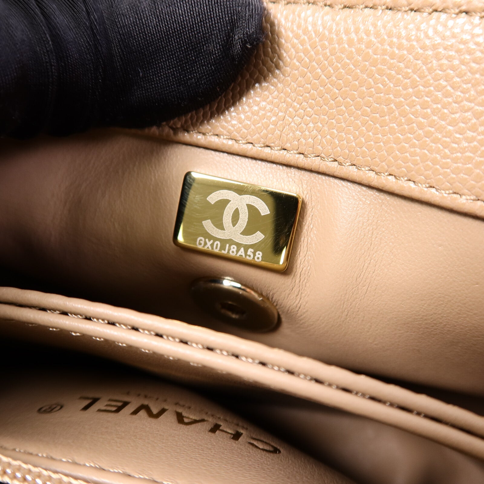 CHANEL 牛皮皮革Coco Handle Small手挽肩背兩用袋