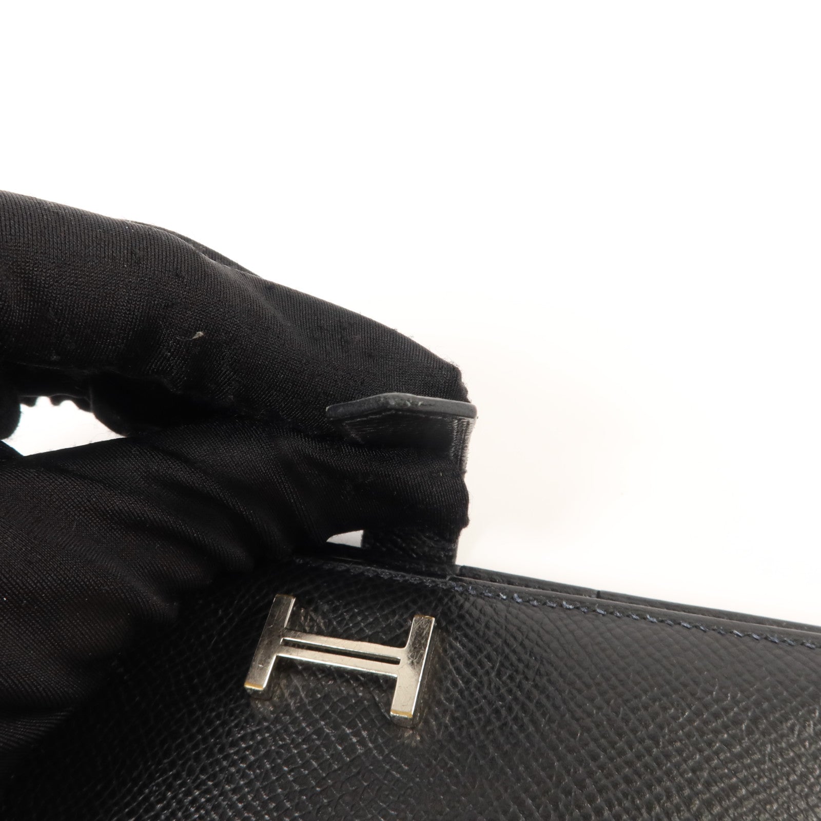 HERMES Epsom皮革Bearn Long Wallet長錢包Noir