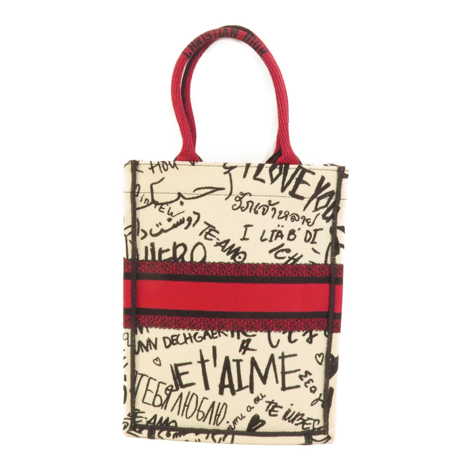 Dior 帆布Book Tote Vertical手挽袋