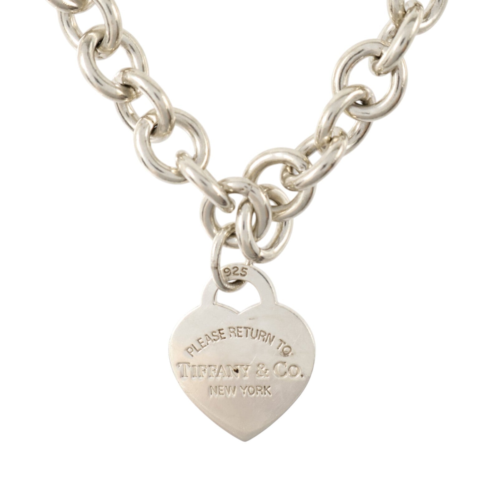 TIFFANY＆CO 925純銀Return To Tiffany Heart Tag Necklace項鏈