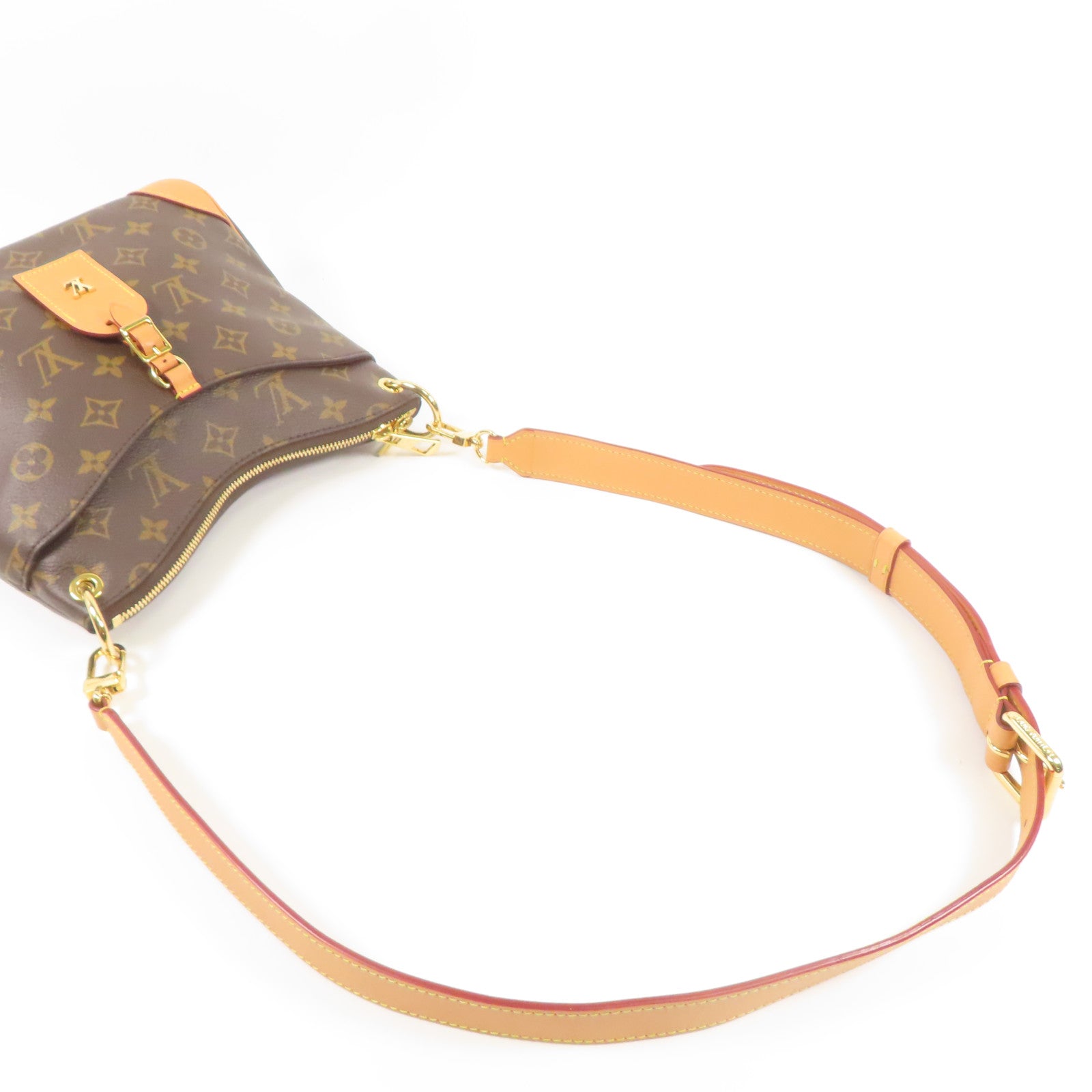 LOUIS VUITTON LV GHW Odeon Shoulder Bag M45354 Monogram Brown