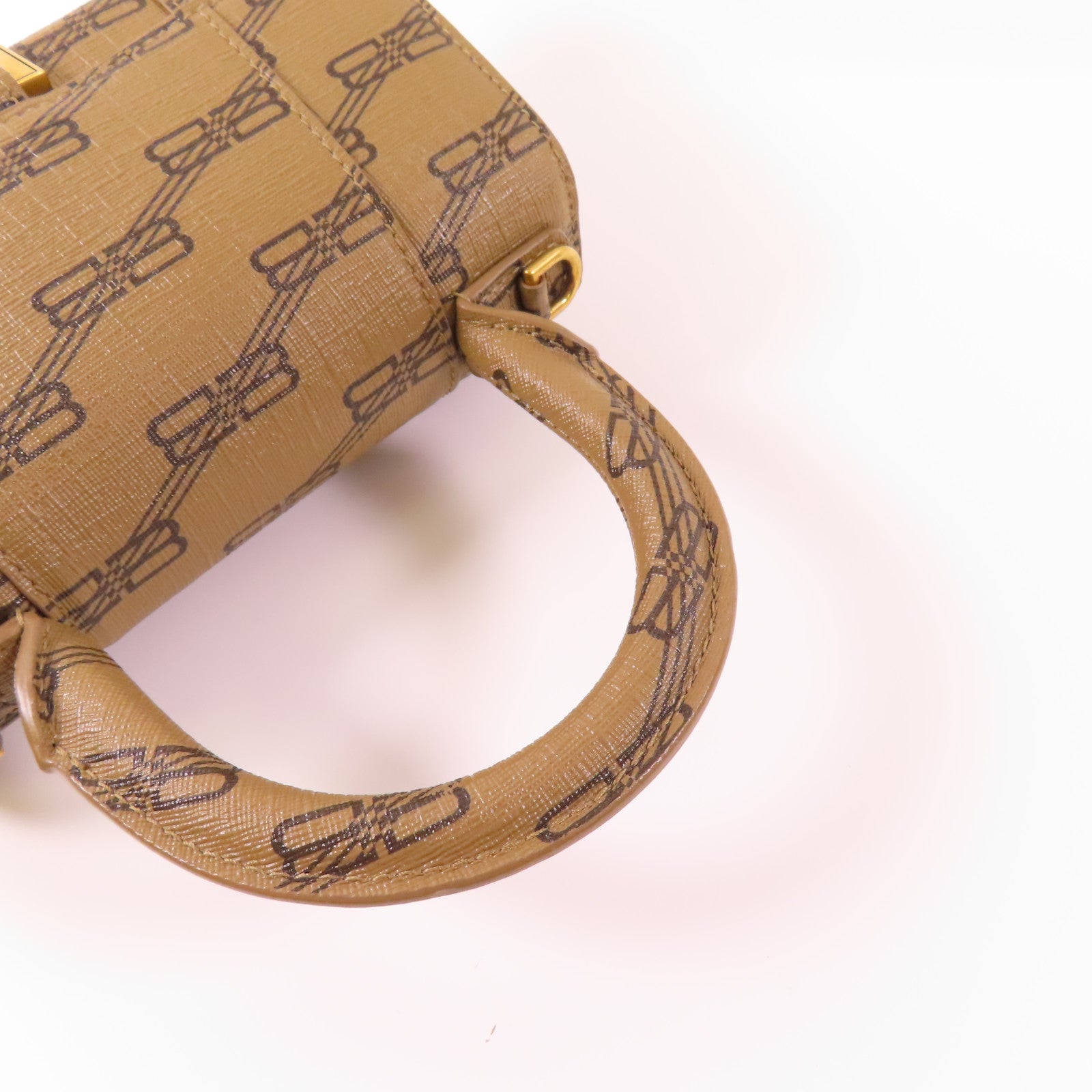 BALENCIAGA 【激減優惠】牛皮皮革Hourglass Top Handle金扣手挽肩背兩用袋