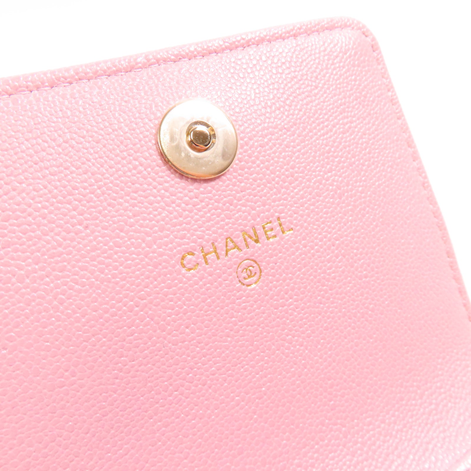 CHANEL 牛皮皮革Phone Bag金扣鏈帶肩背袋
