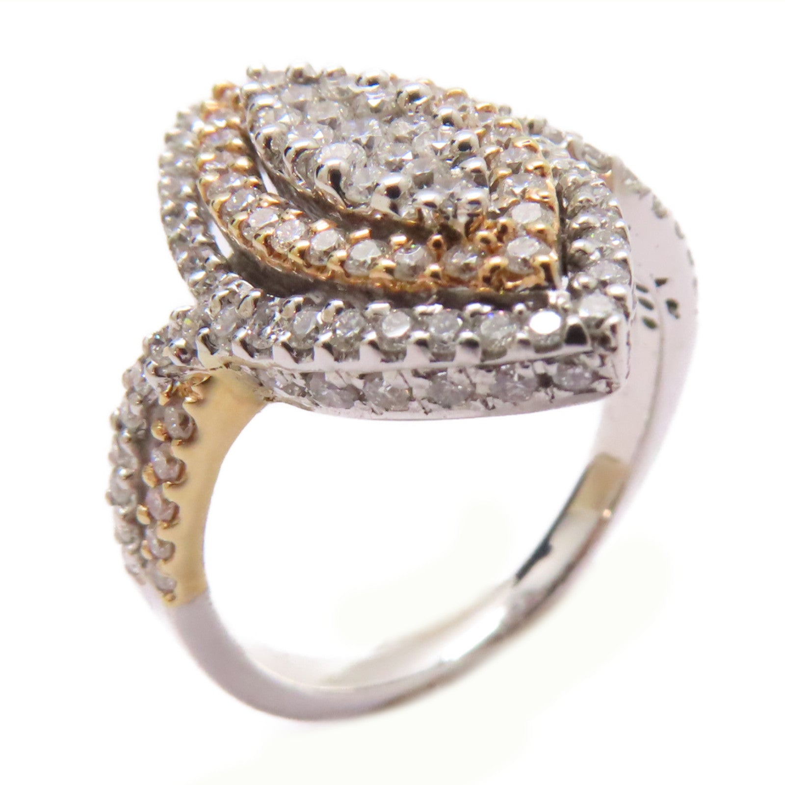 JEWELRY 18K白金/玫瑰金Diamond Ring 0.85ct鑽石戒指US#5.25