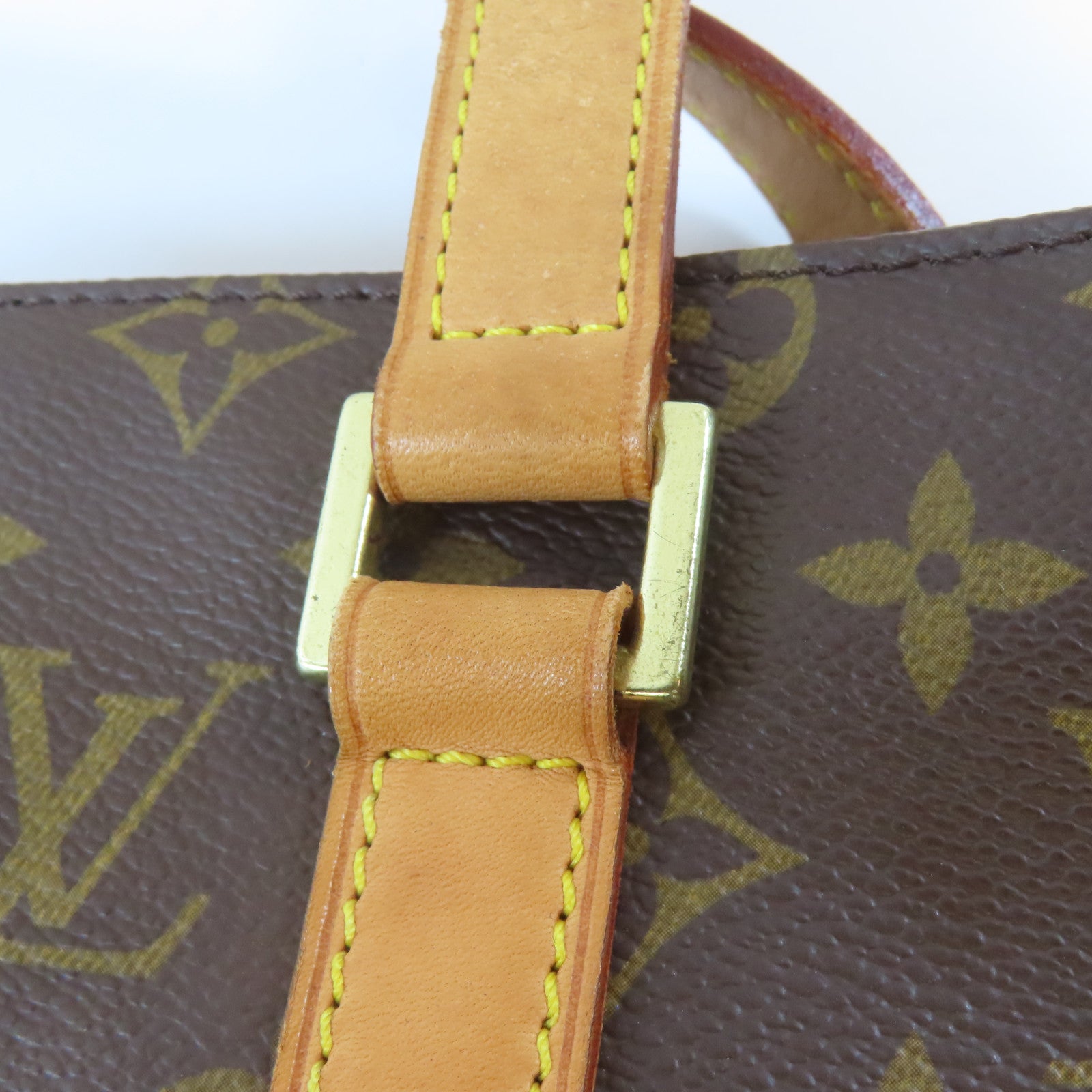LOUIS VUITTON 【激減優惠】Monogram Cabas Piano金扣肩背袋啡色