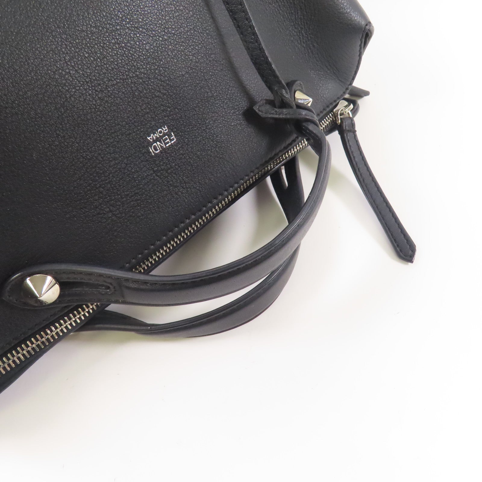 FENDI 牛皮皮革By The Way銀扣手挽肩背兩用袋