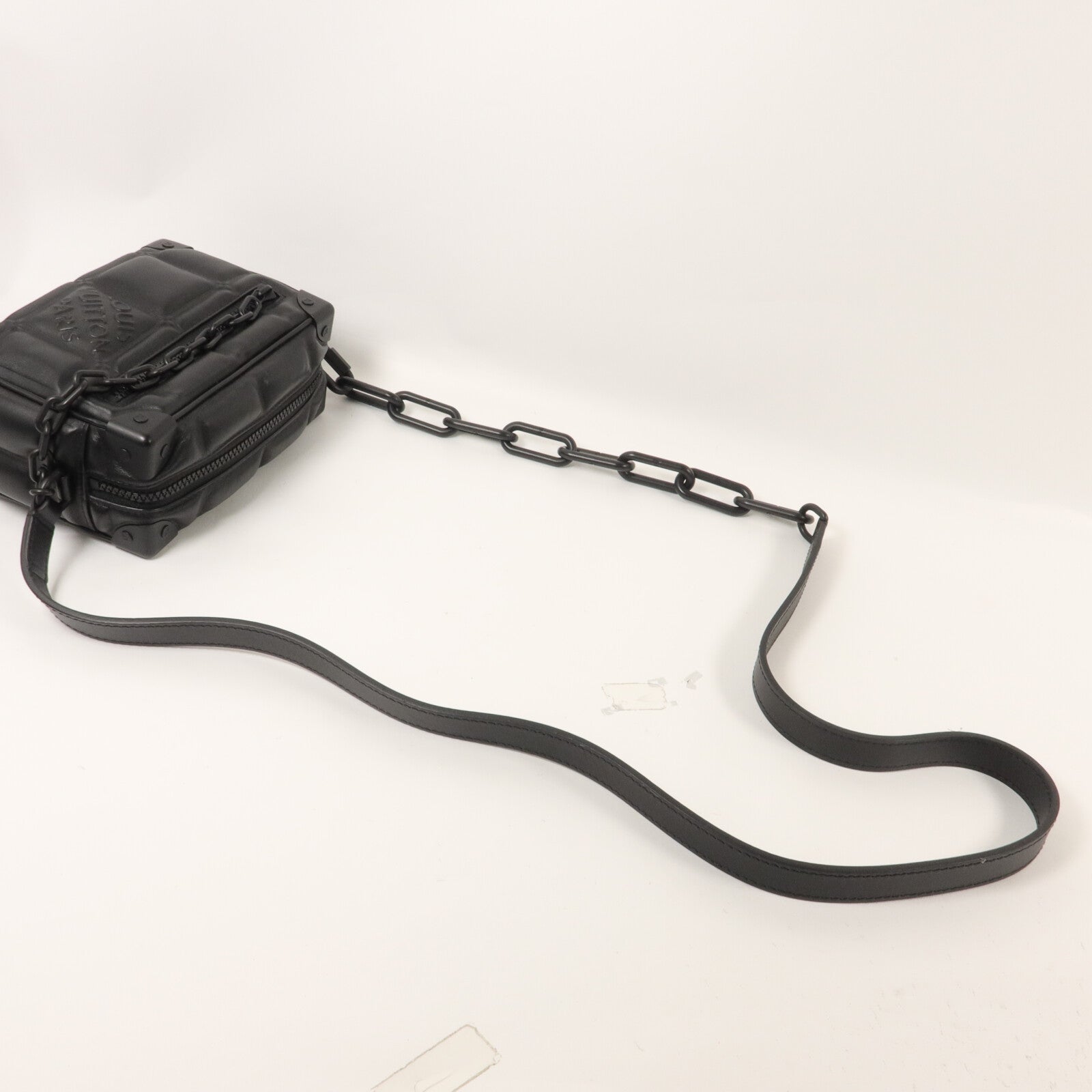 LOUIS VUITTON Puffy Damier Mini Soft Trunk鏈帶肩背袋