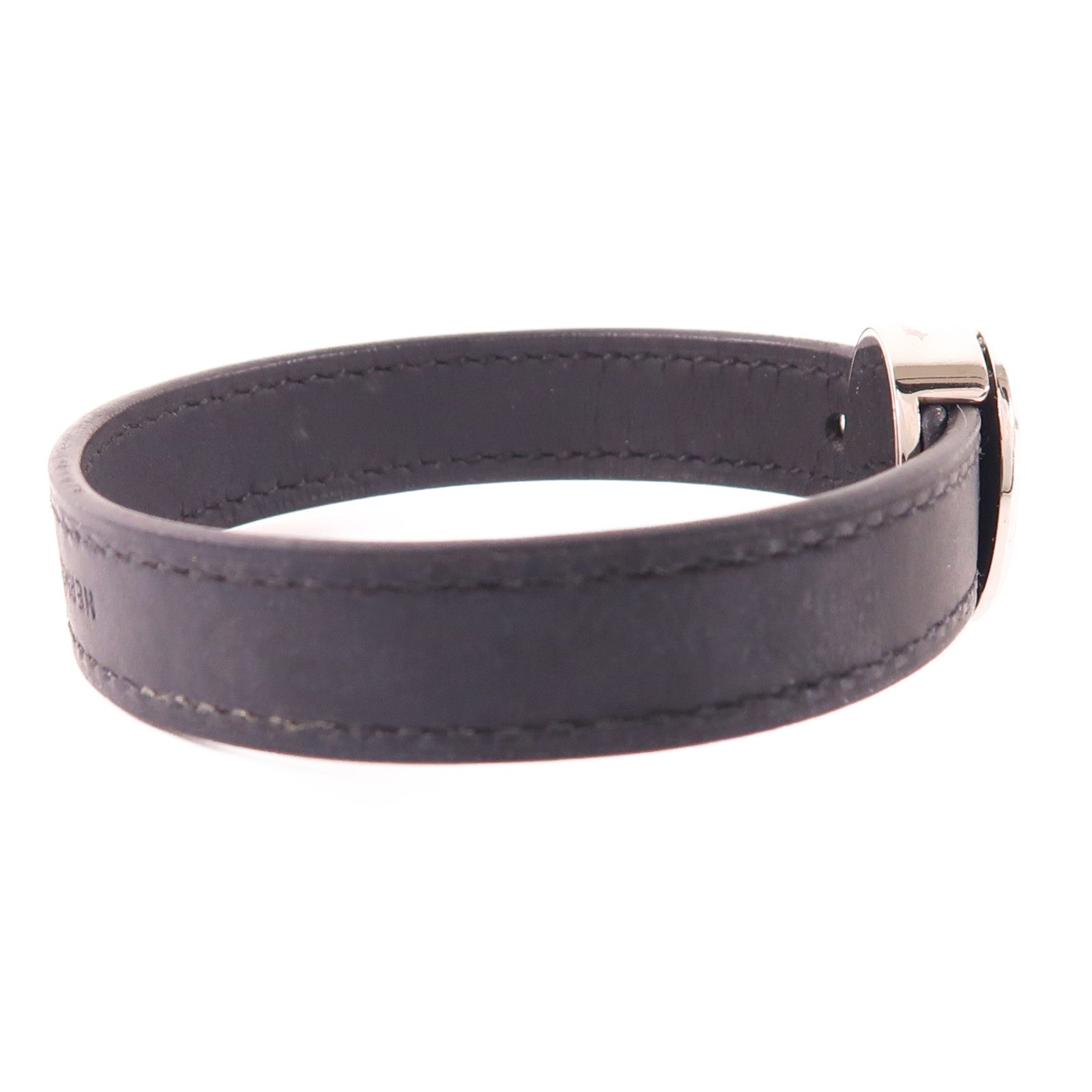 HERMES 【激減優惠】皮革/金屬Bangle手鐲Hermes#M