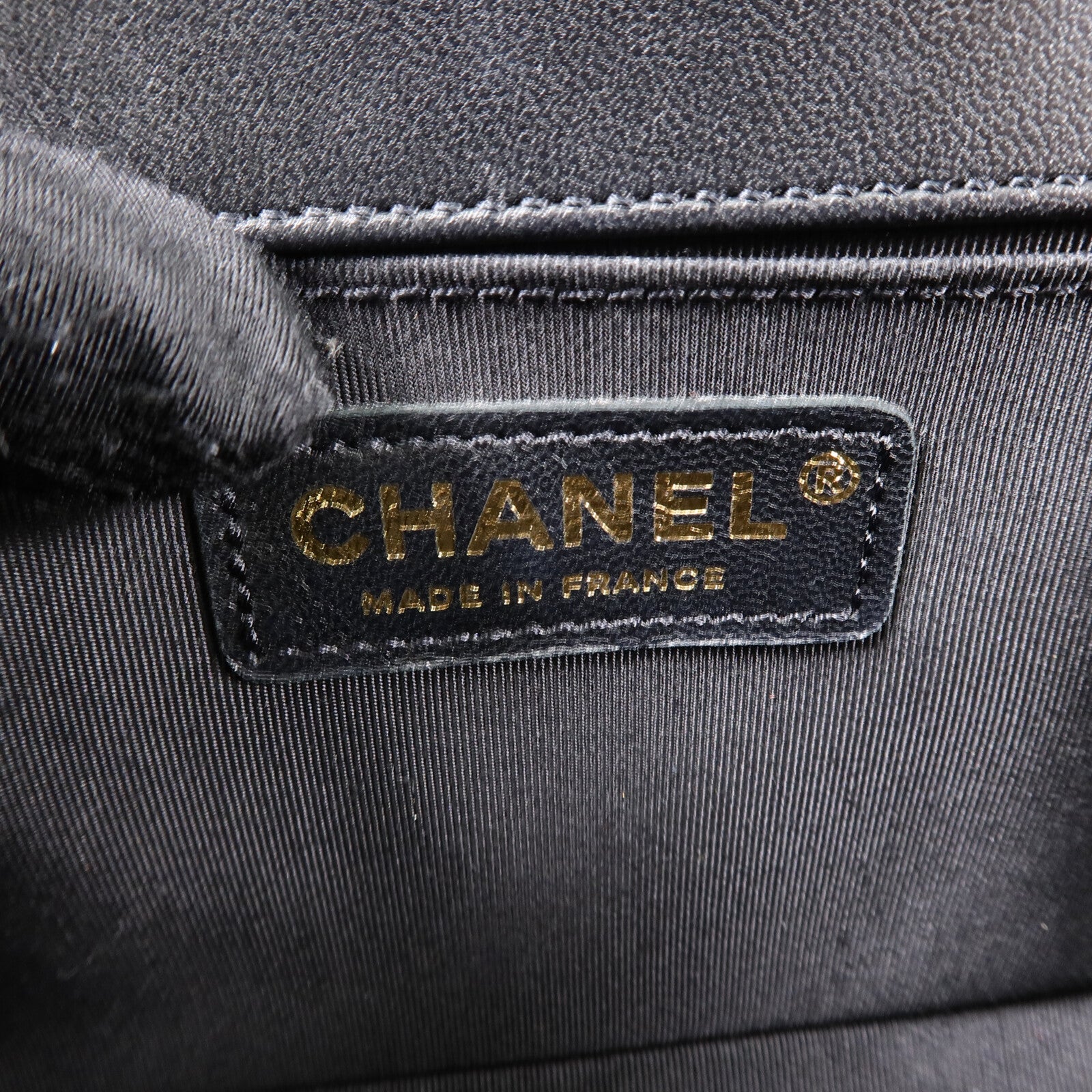 CHANEL 羊皮皮革Boy 25鏈帶肩背袋
