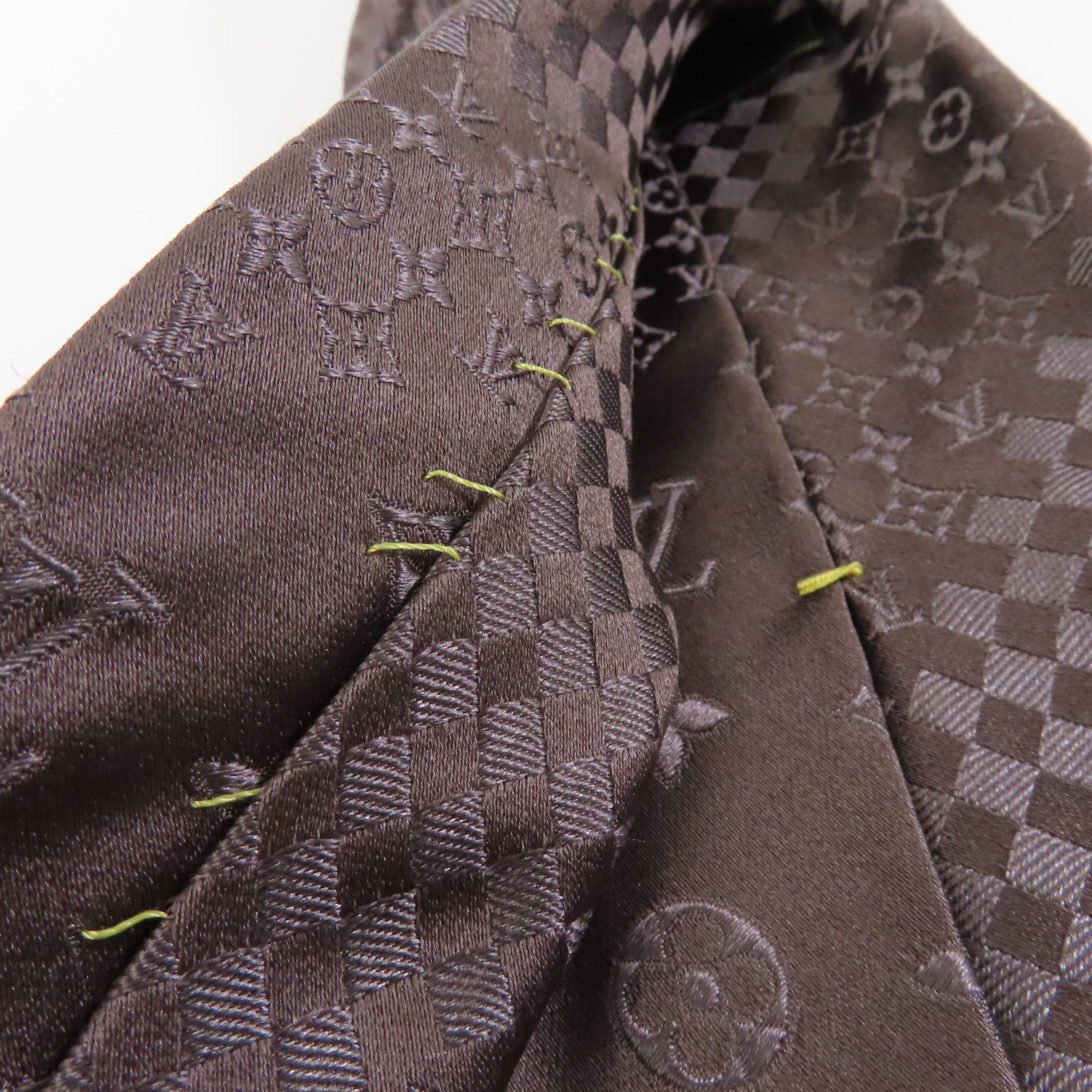 LOUIS VUITTON 絲質Necktie領帶啡色