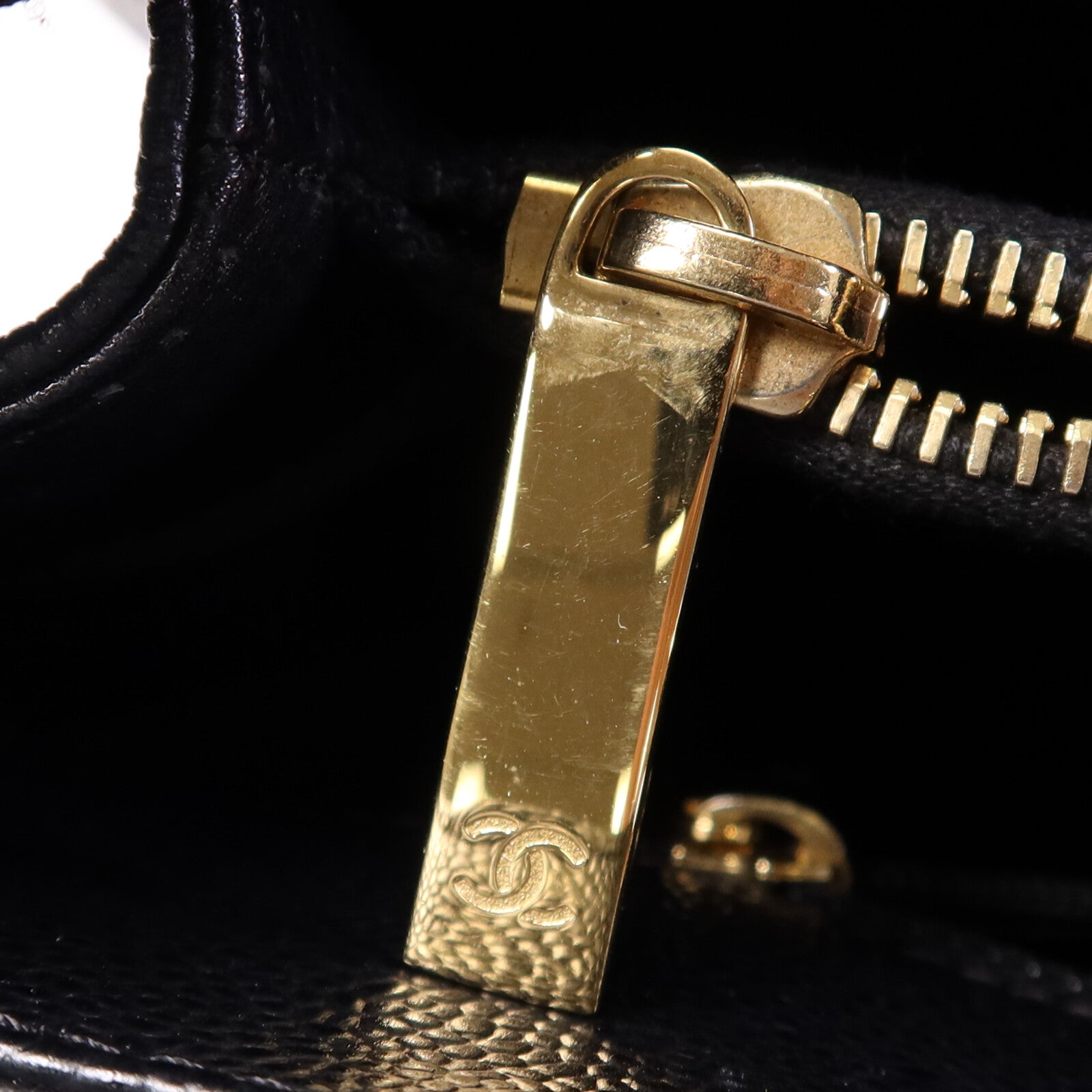 CHANEL 牛皮皮革GST Grand Shopping Tote Bag金扣鏈帶手挽袋