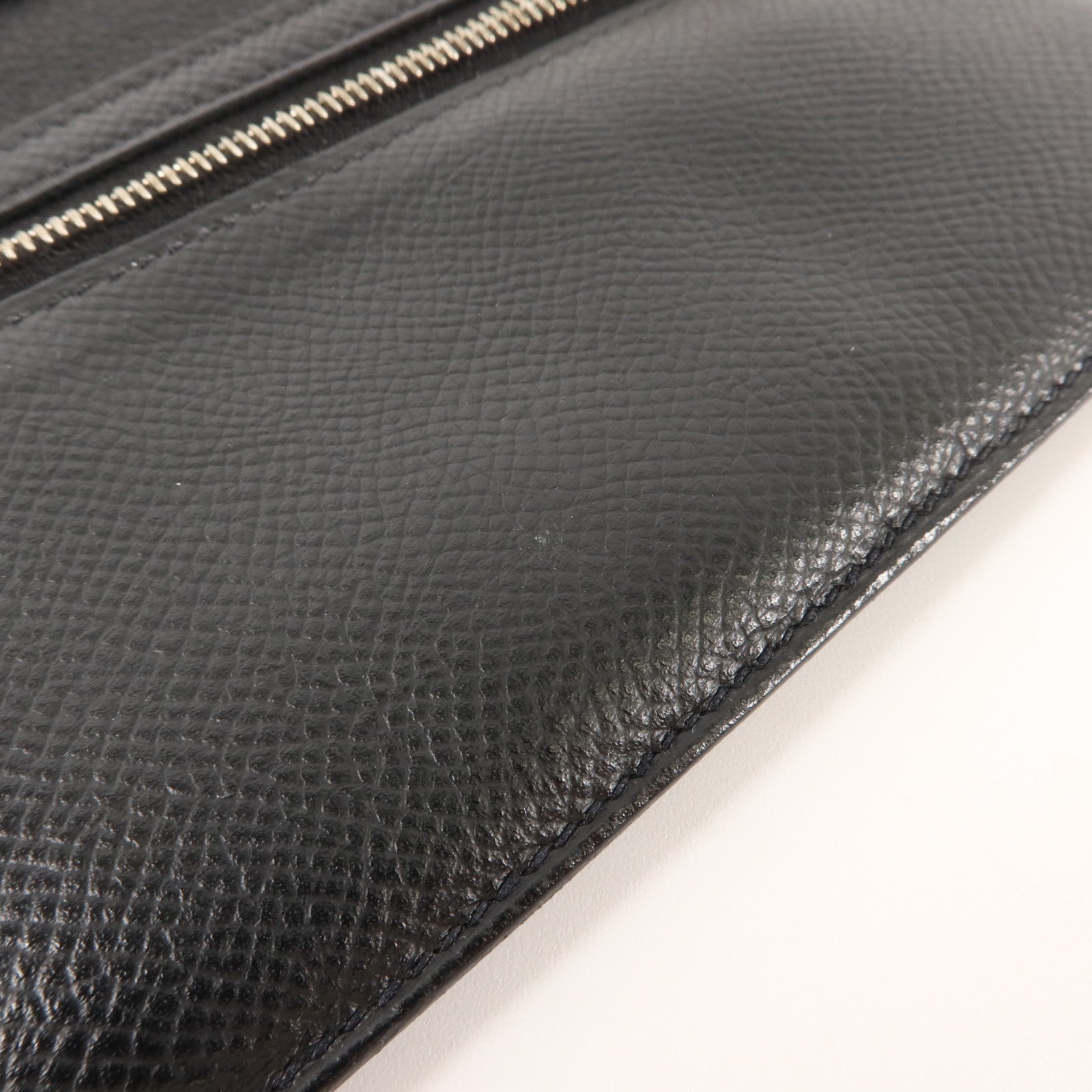 HERMES Epsom皮革Bearn Long Wallet長錢包Noir