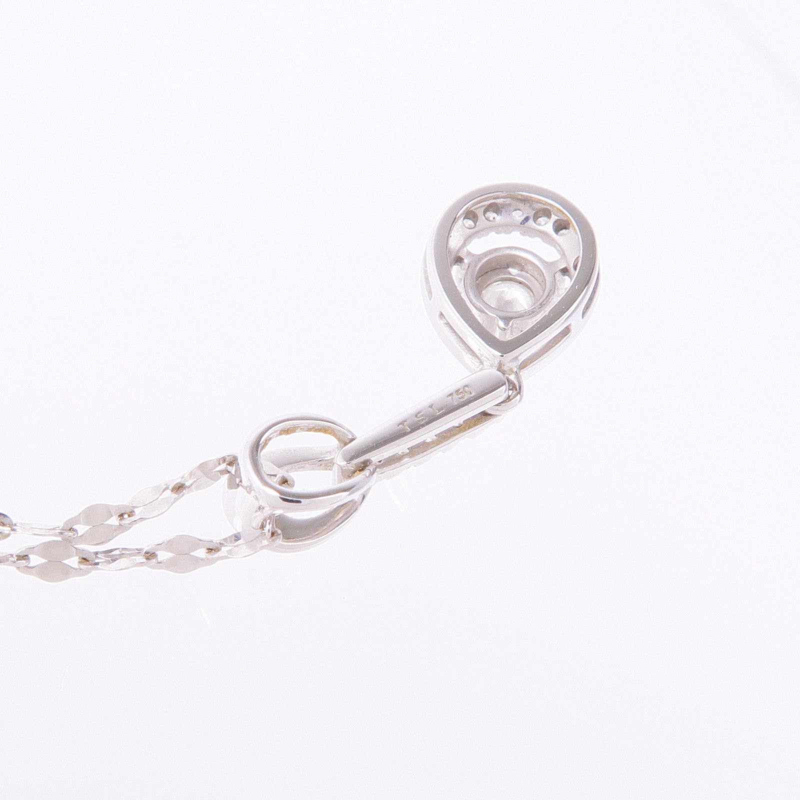 Jewelry Diamond Necklace 18K White Gold