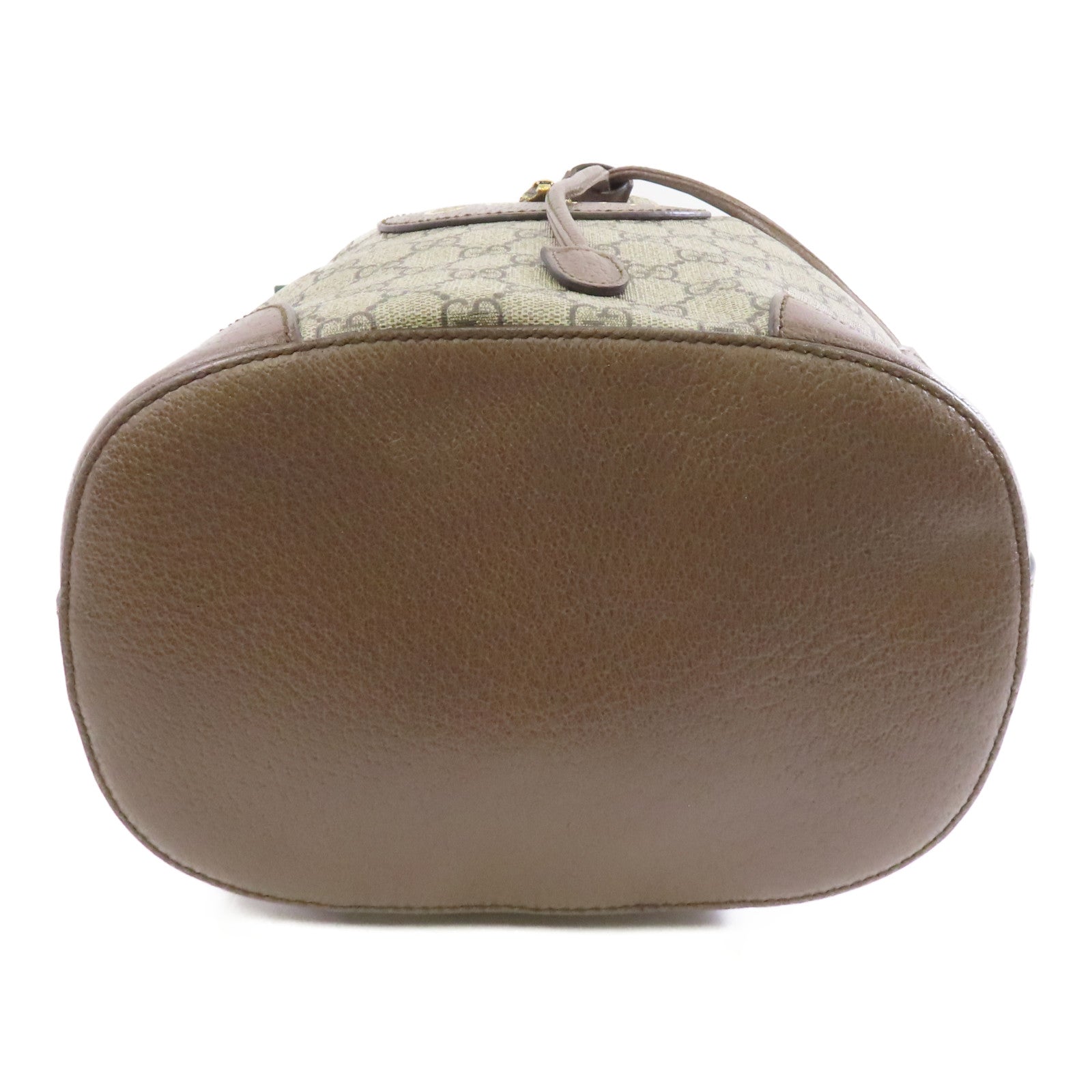 GUCCI 塗層帆布Backpack金扣背包棕色