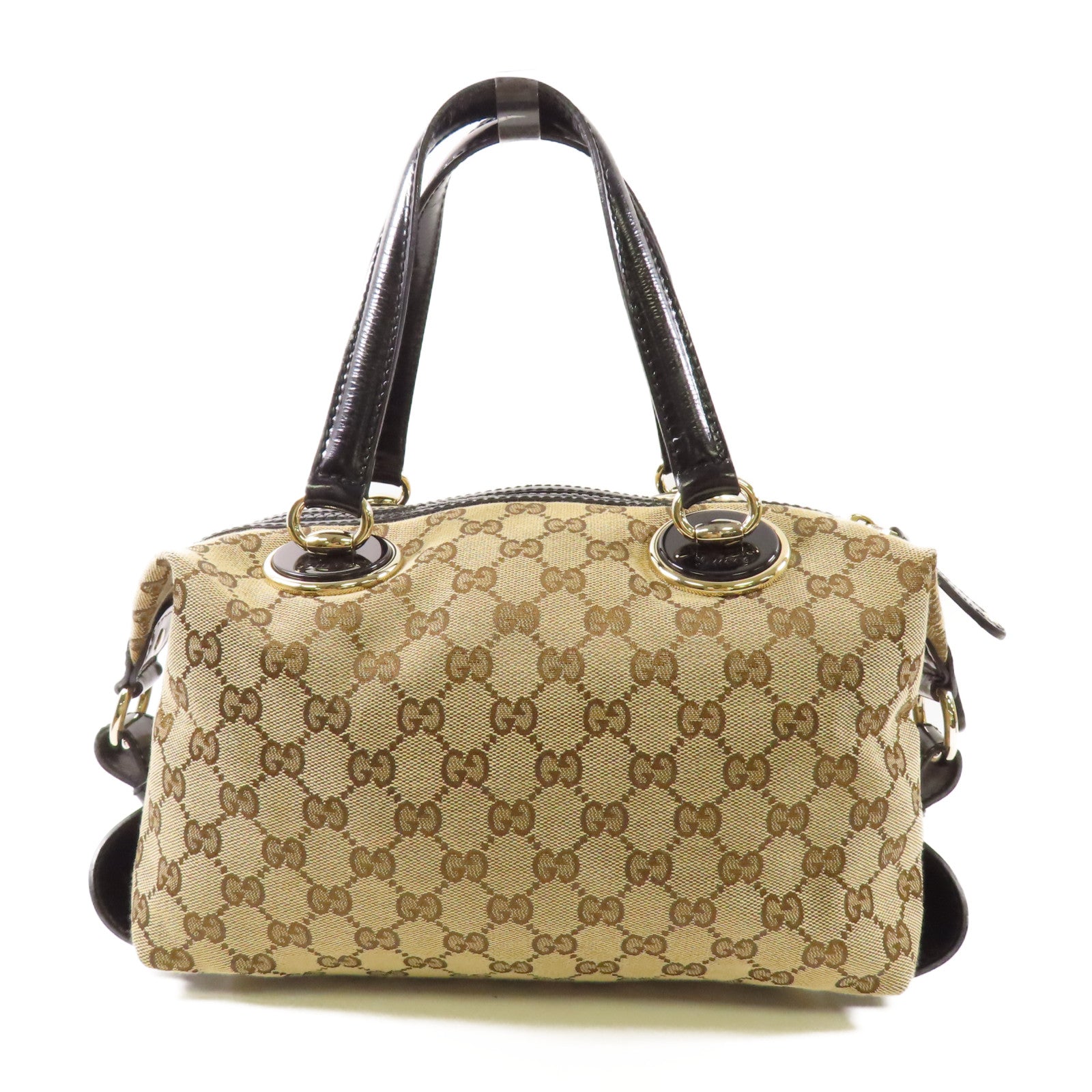 GUCCI 帆布Handbag金扣手挽袋