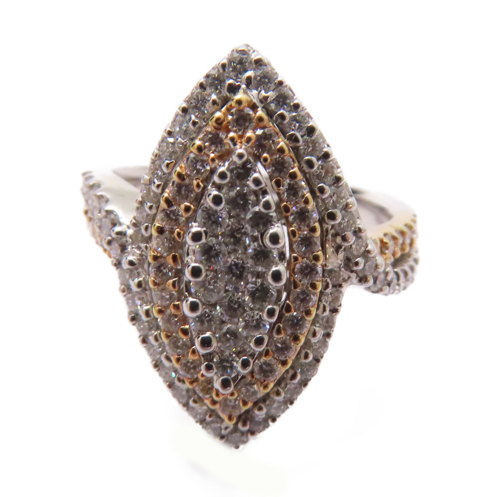 JEWELRY 18K白金/玫瑰金Diamond Ring 0.85ct鑽石戒指US#5.25