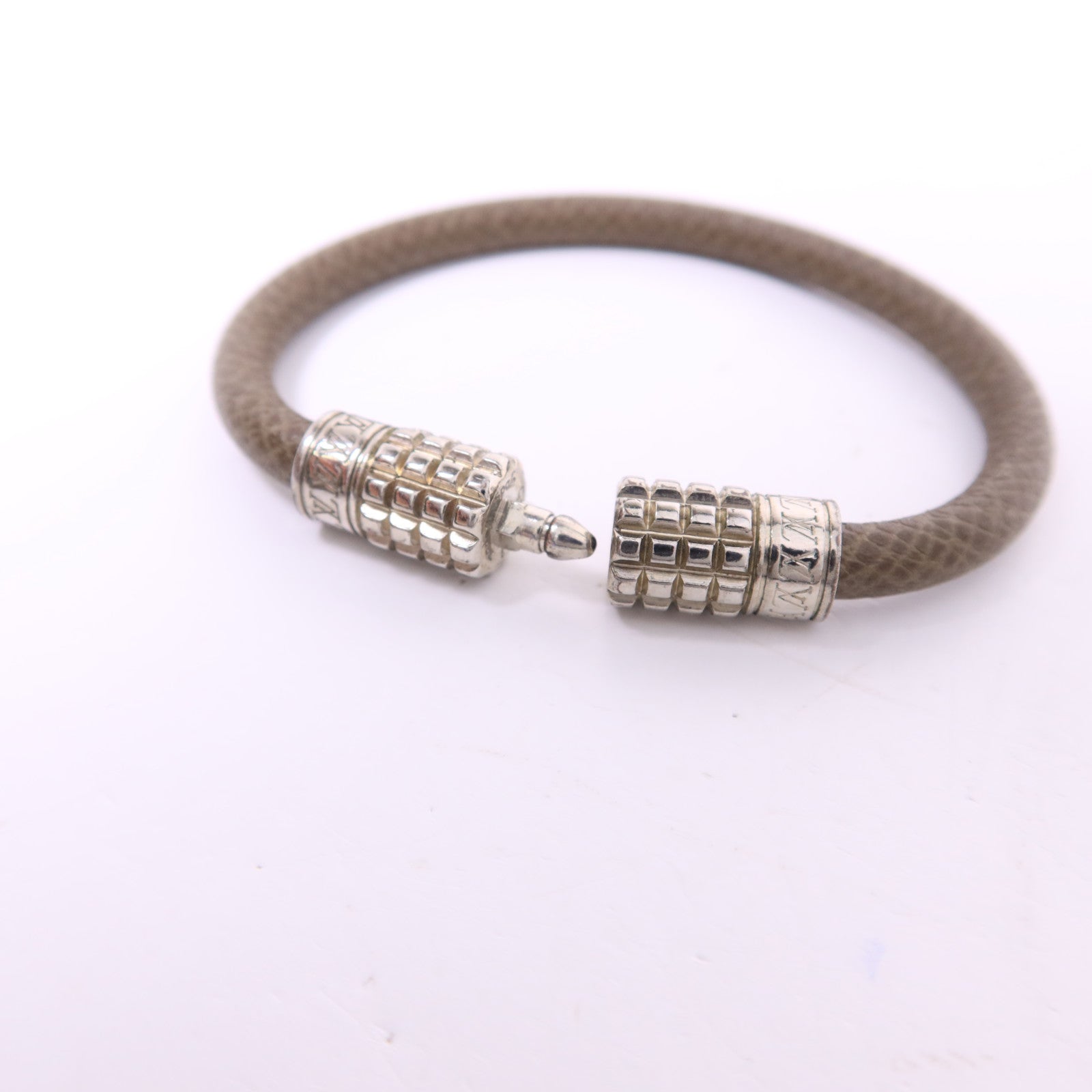 LOUIS VUITTON 皮革/金屬Digit Armband Bangle手鐲