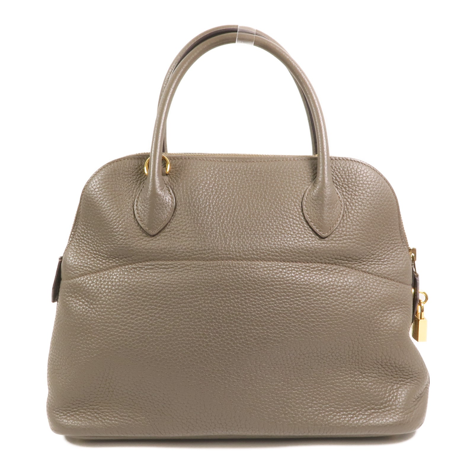 HERMES Togo皮革Bolide 31手挽袋Etain