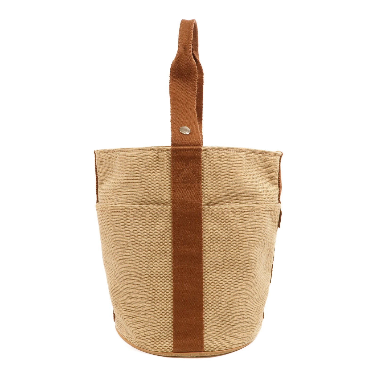 HERMES 帆布Saxo MM手挽袋