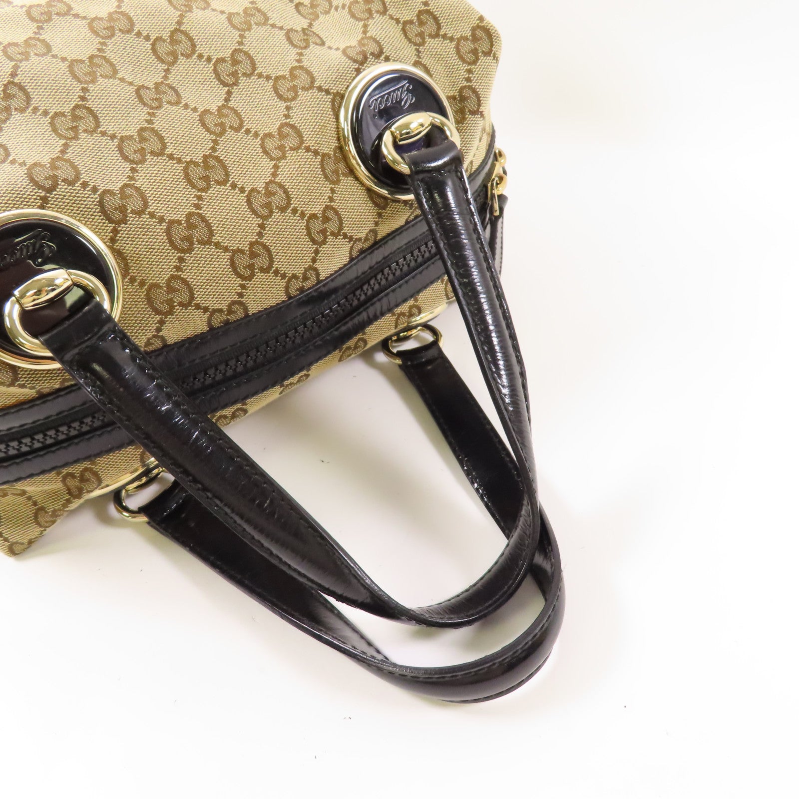 GUCCI 帆布Handbag金扣手挽袋