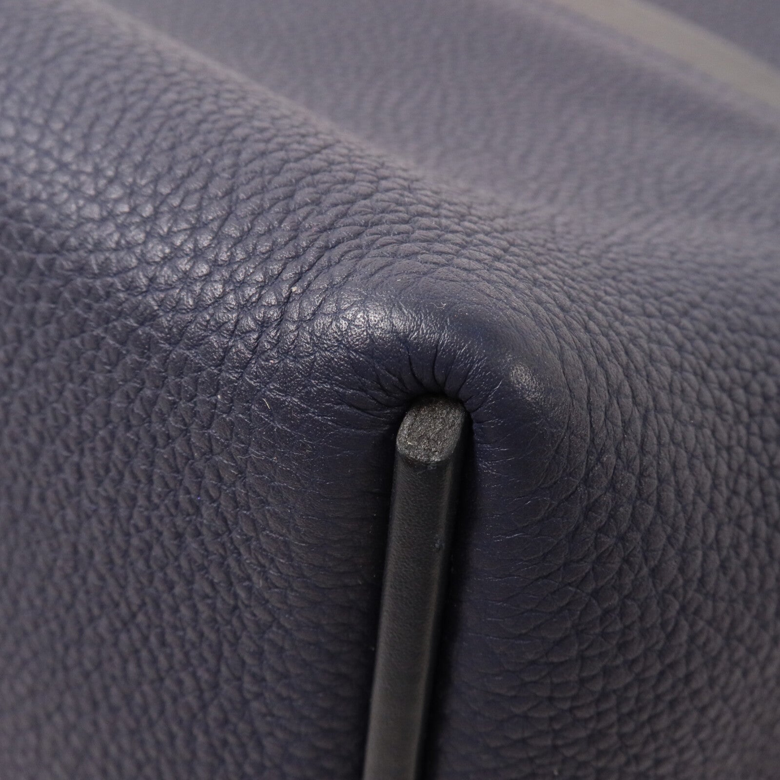 HERMES Clemence皮革/Swift皮革24/24 29cm手挽肩背兩用袋Bleu Indigo/Bordraux
