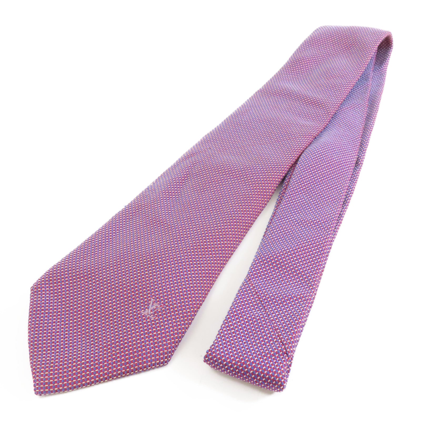 LOUIS VUITTON 絲質Necktie領帶紫色