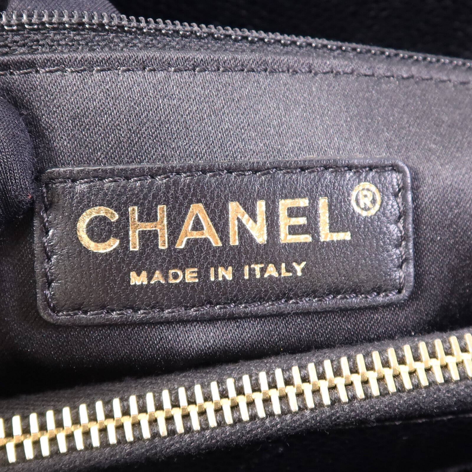 CHANEL 牛皮皮革GST Grand Shopping Tote Bag金扣鏈帶手挽袋