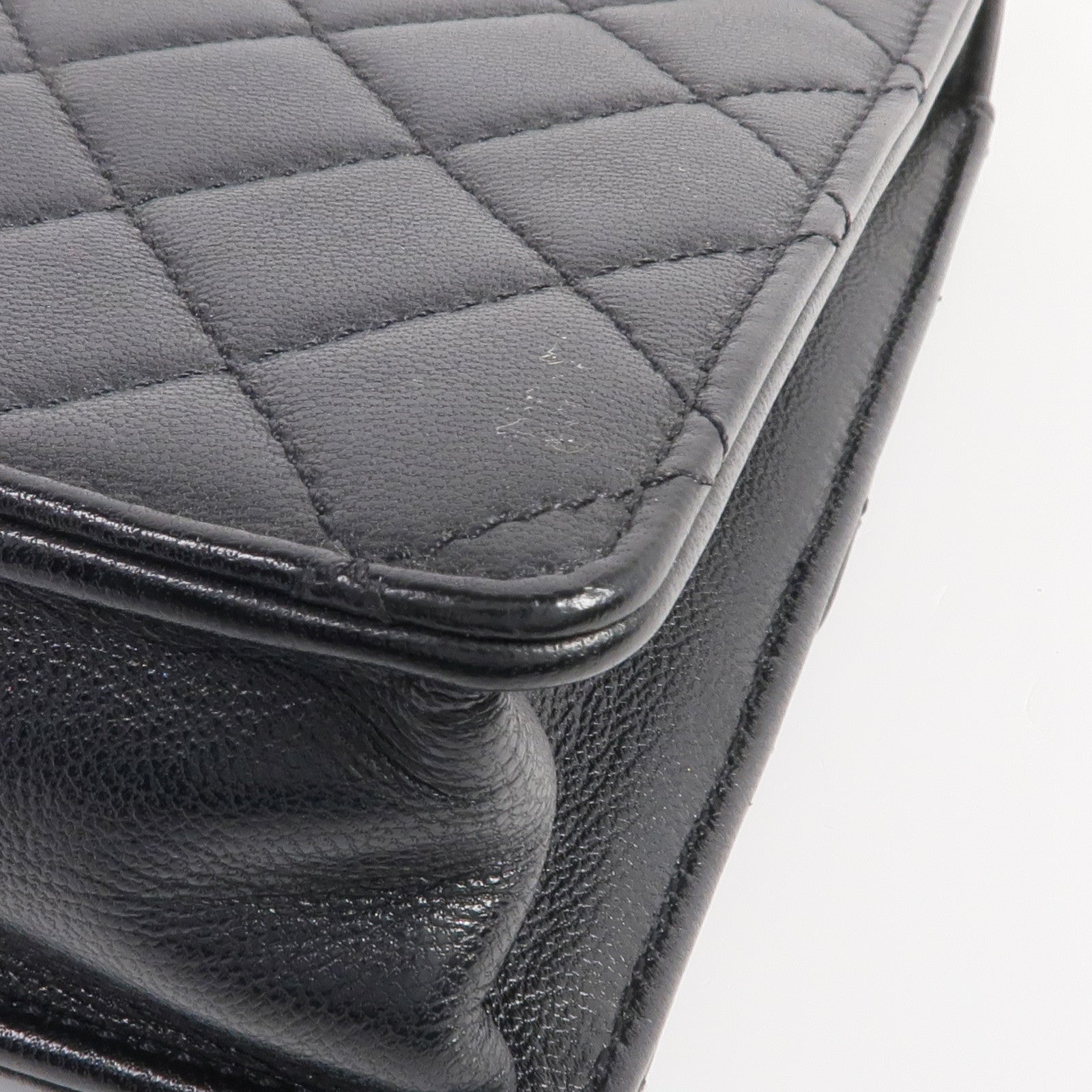 CHANEL 牛皮皮革Chain Shoulder金扣鏈帶肩背袋