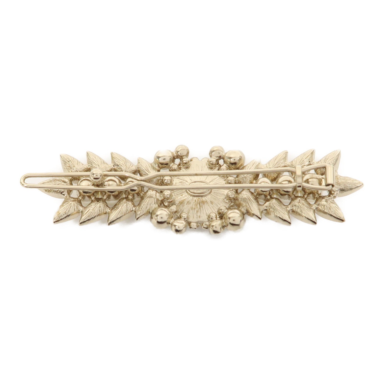 CHANEL 【激減優惠】金屬/PVC Crystal Hair Clip髮夾金色