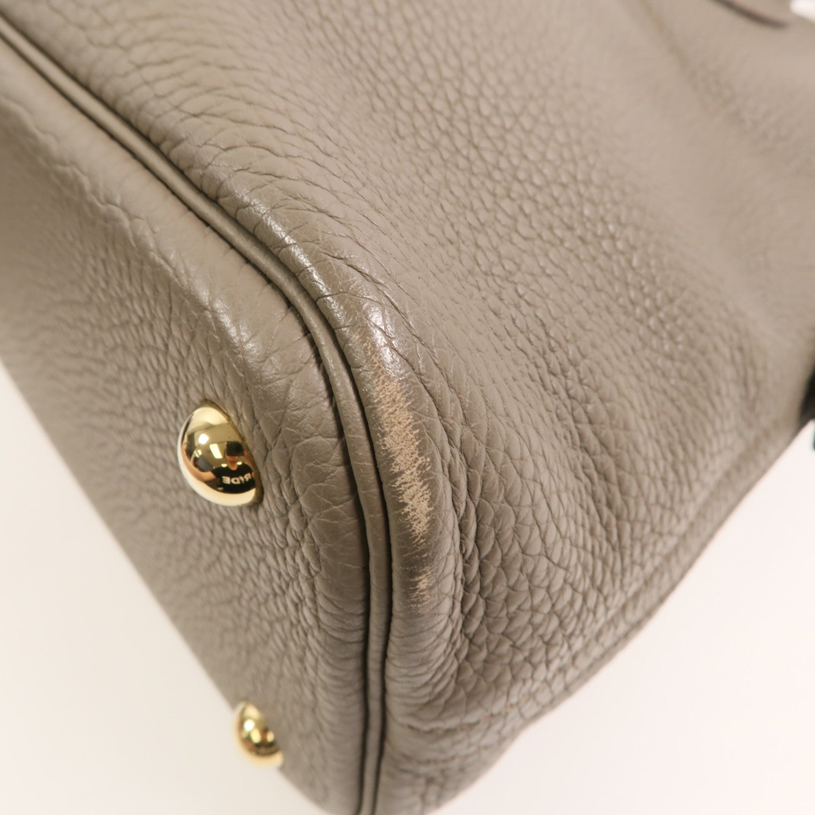 HERMES Togo皮革Bolide 31手挽袋Etain