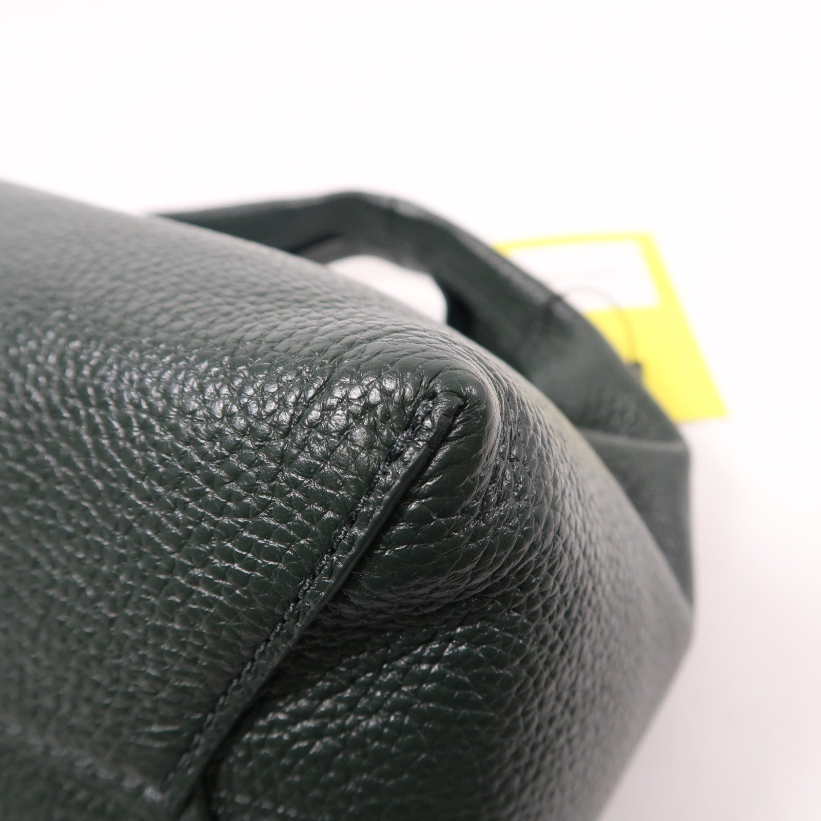 MARC JACOBS SHW Mini Sack Hand Bag Calfskin Leather Dark Green