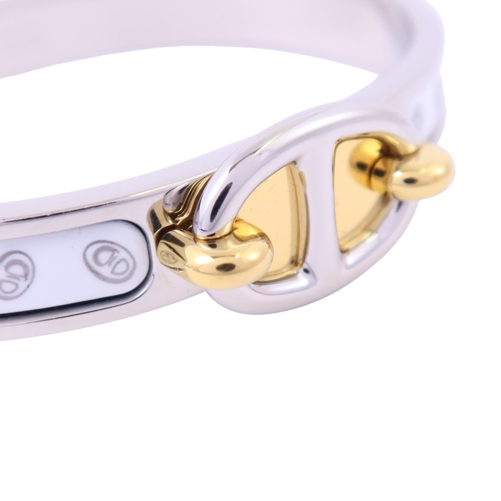 HERMES 金屬/琺瑯Mini Clic Chaine D'Ancre Bracelet銀扣手鏈